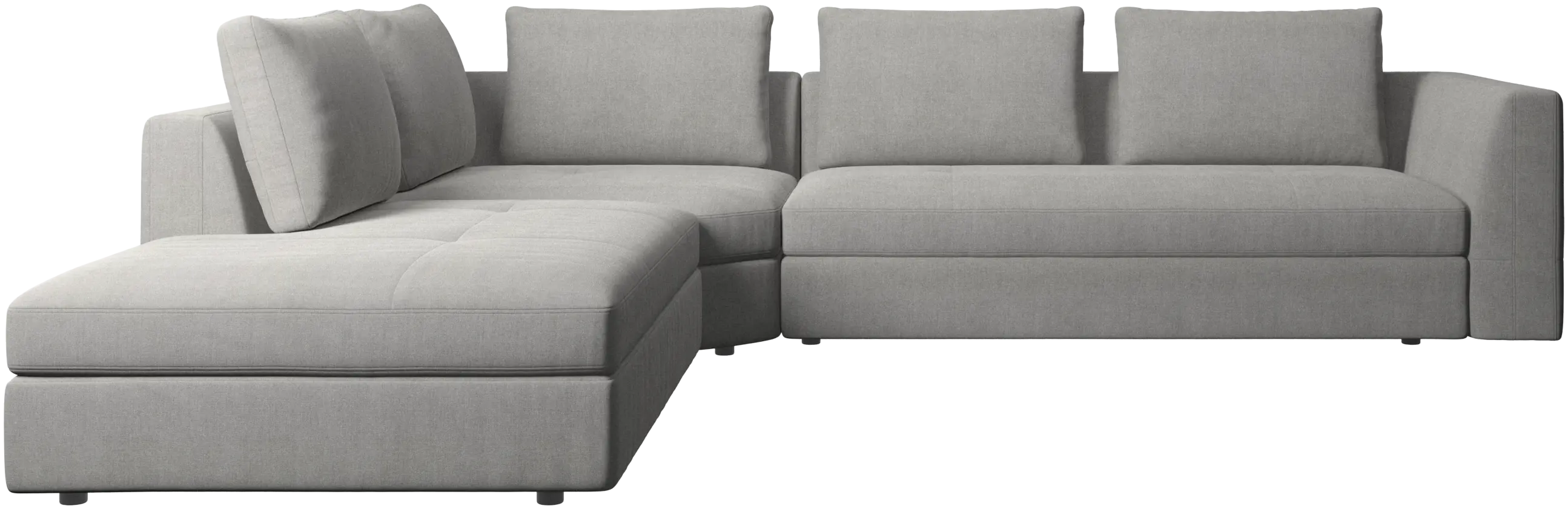 Bergamo corner sofa with lounging unit