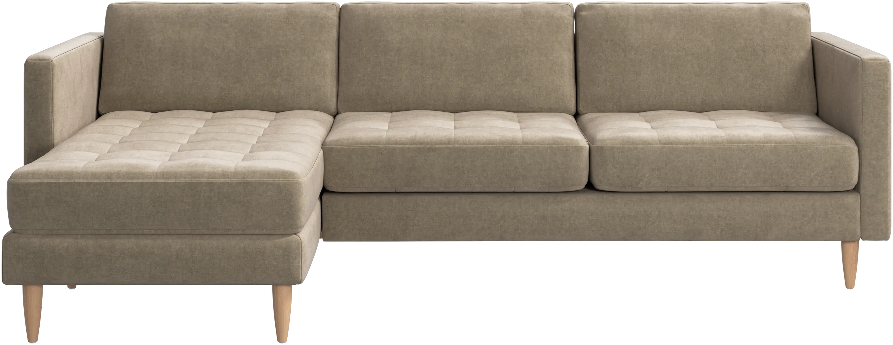 Osaka sofa with resting unit, tufted seat
