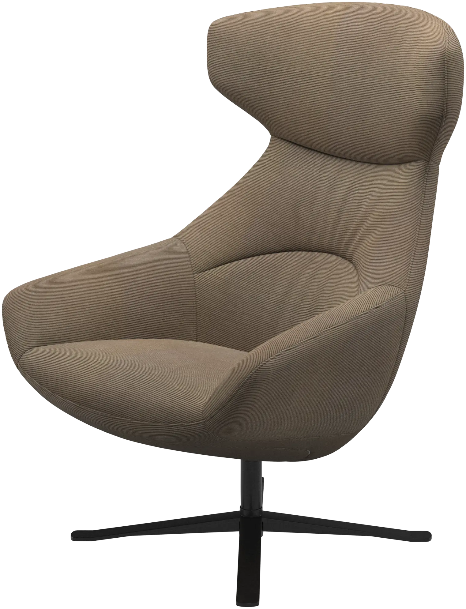 Porto chair with reclining back function and swivel base