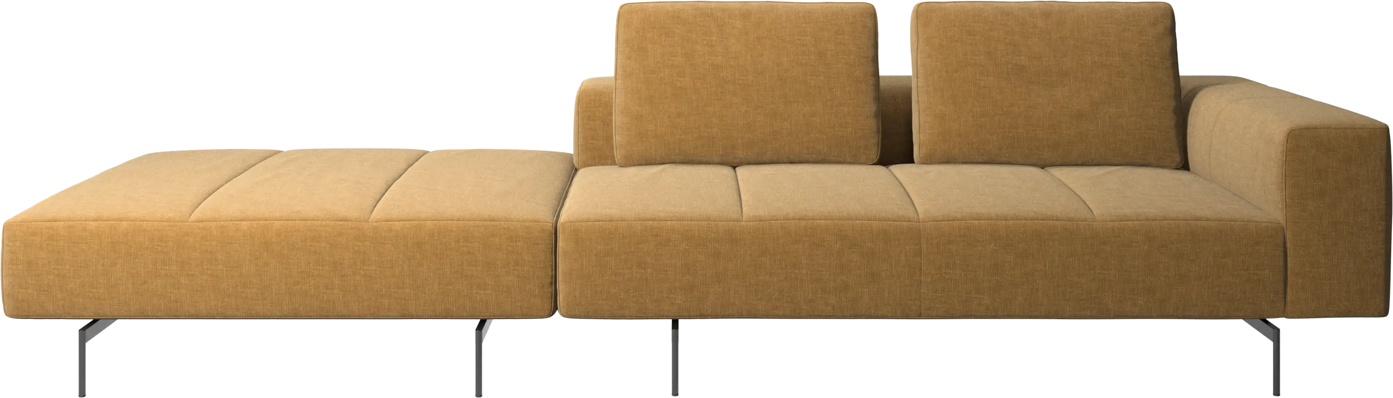 Amsterdam sofa with footstool on left side