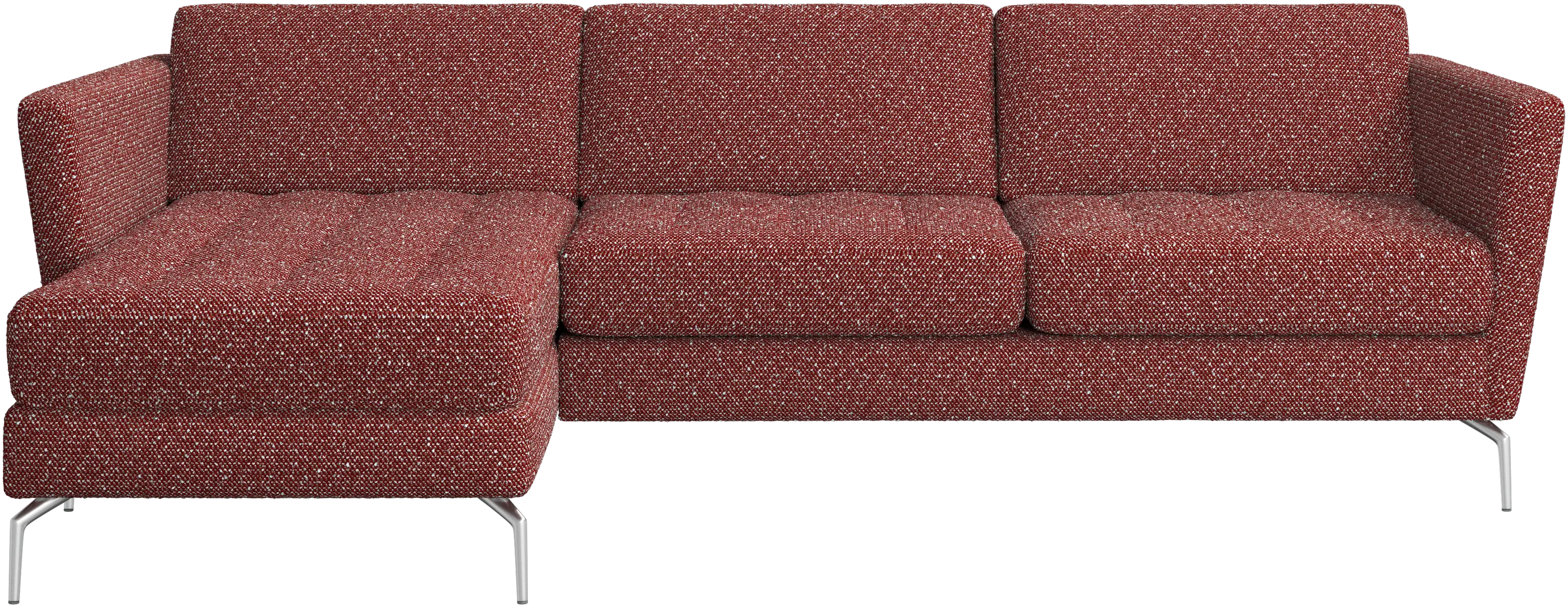 Osaka sofa with resting unit, tufted seat