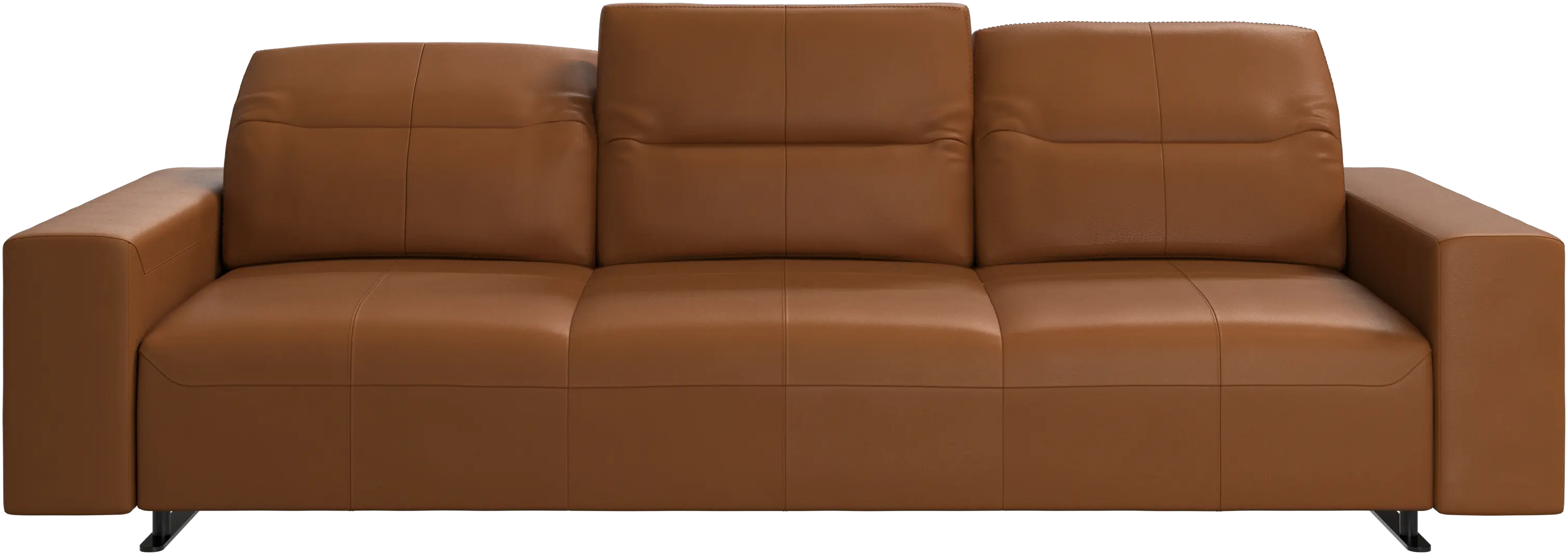 Hampton sofa with adjustable back and storage on the right side