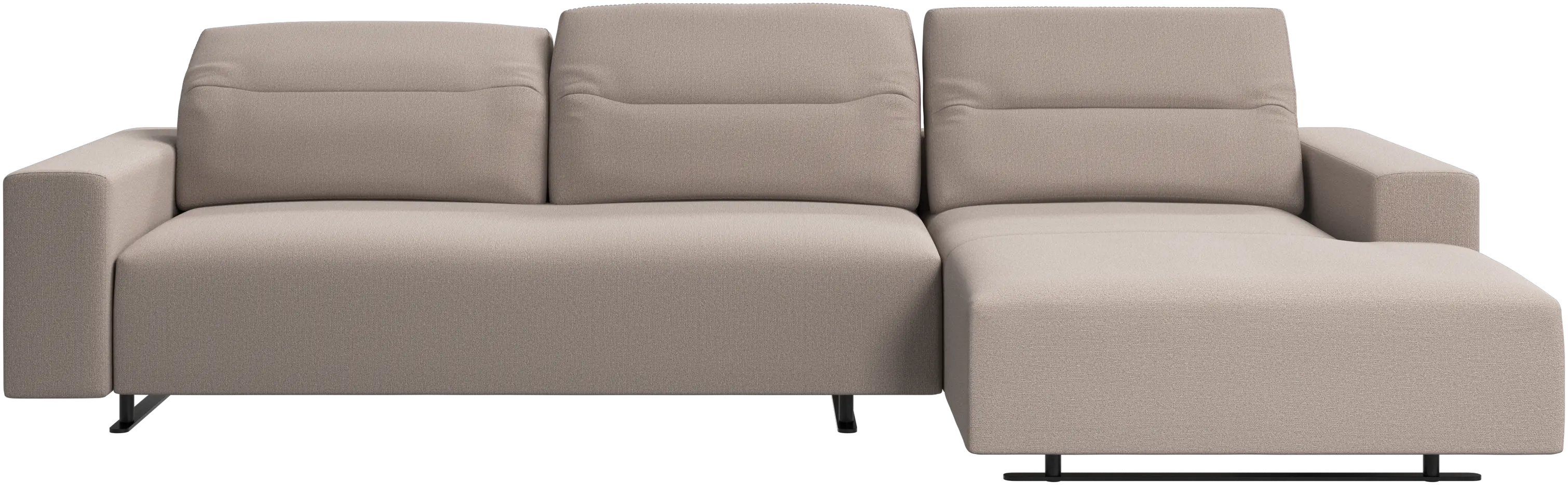 Hampton sofa with adjustable back and resting unit right side
