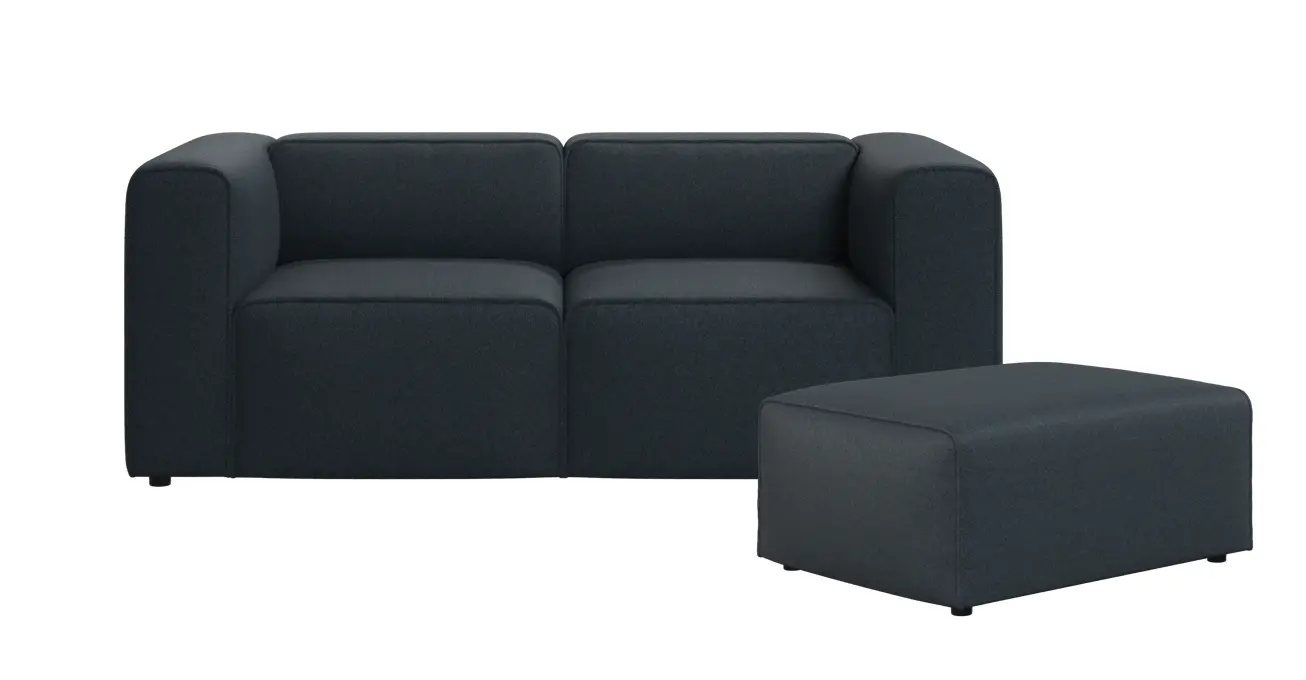 Sofas Grosso 2人掛けソファ (オットマン付き)