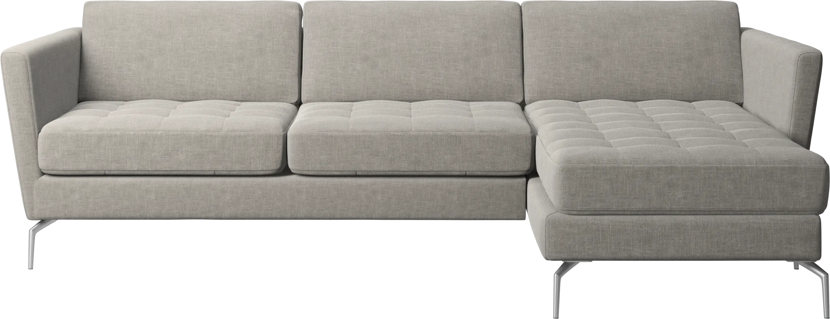 Osaka sofa with resting unit, tufted seat