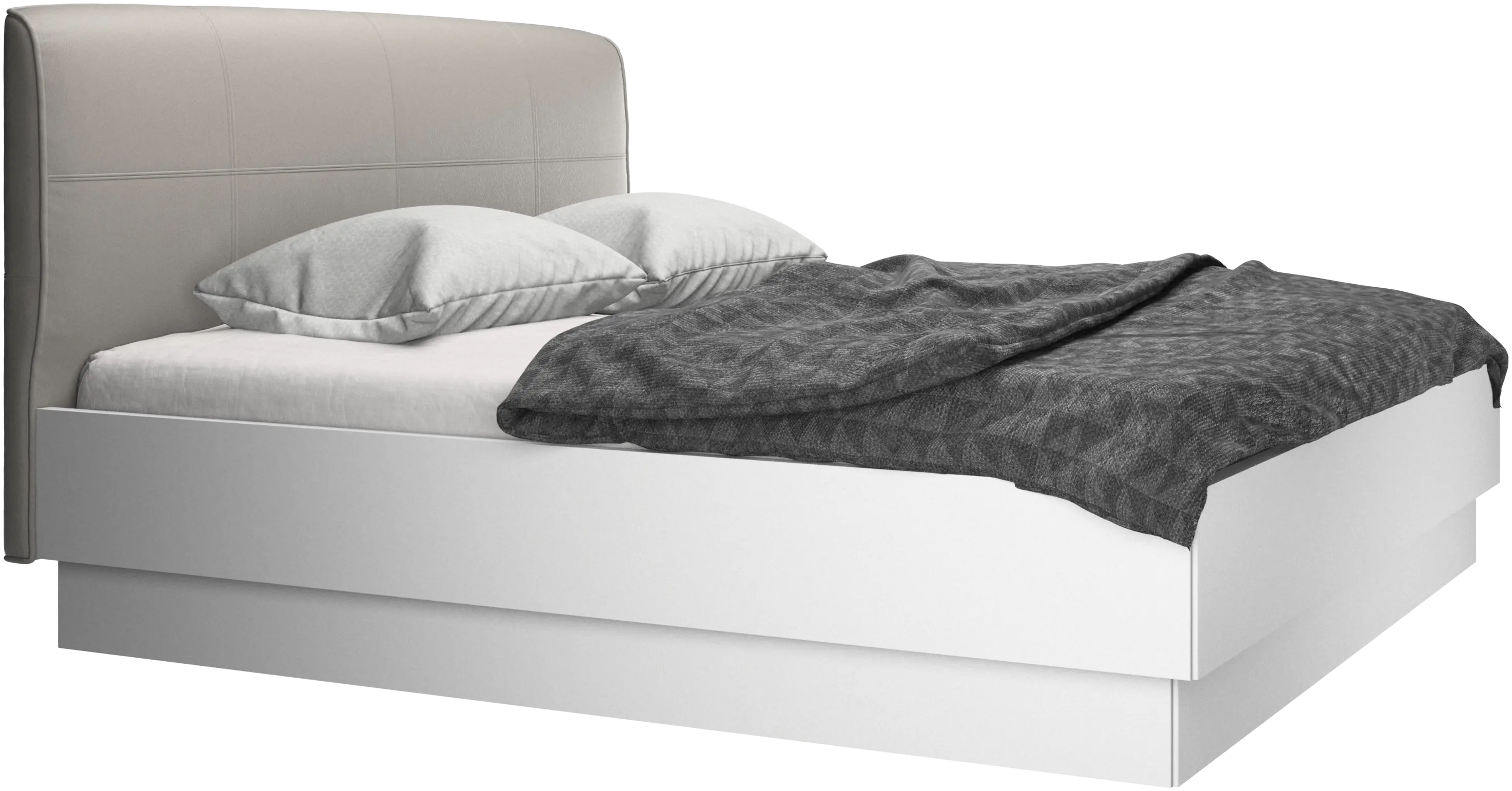 Houston, upholstered bed with storage