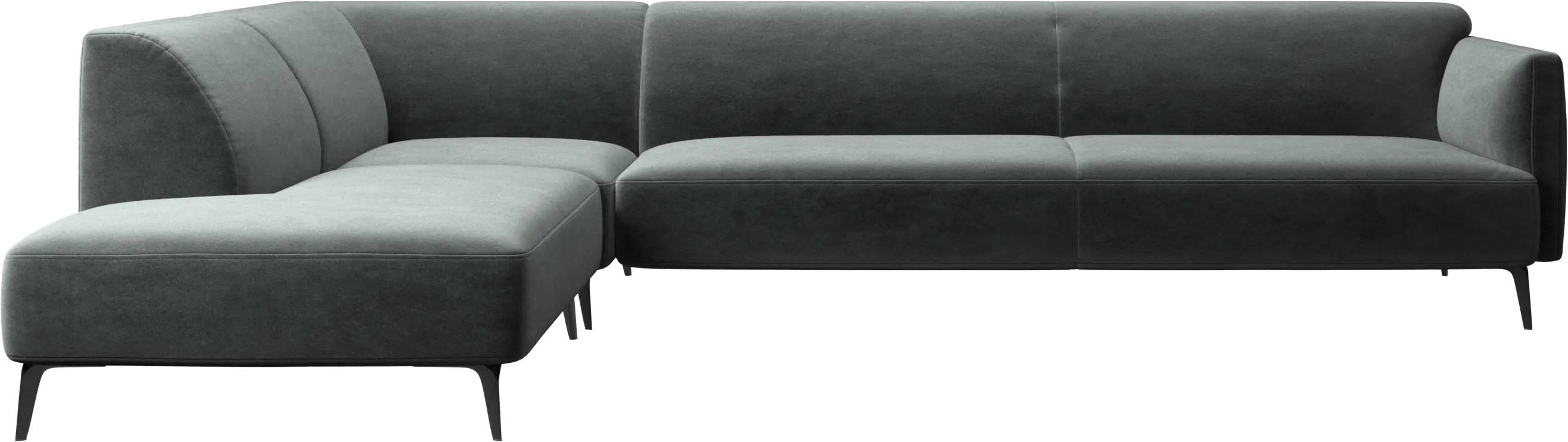 Modena corner sofa with lounging unit