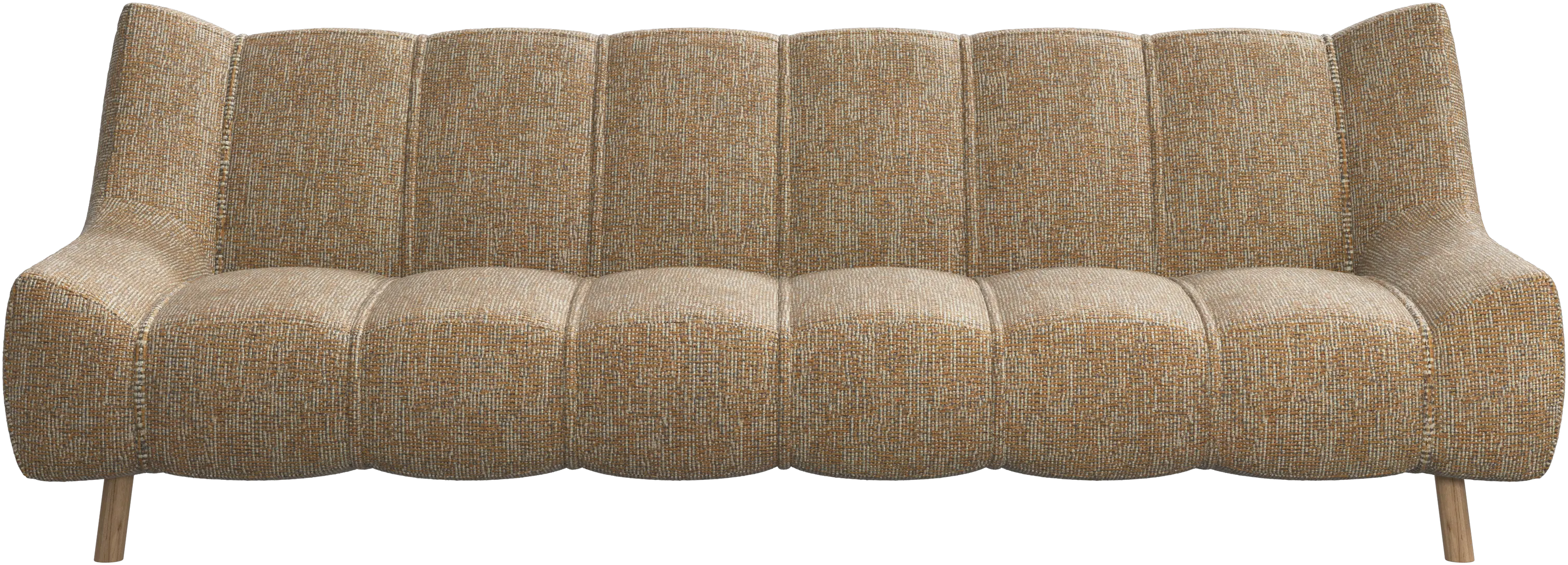 Nawabari 3 seater sofa, wooden leg