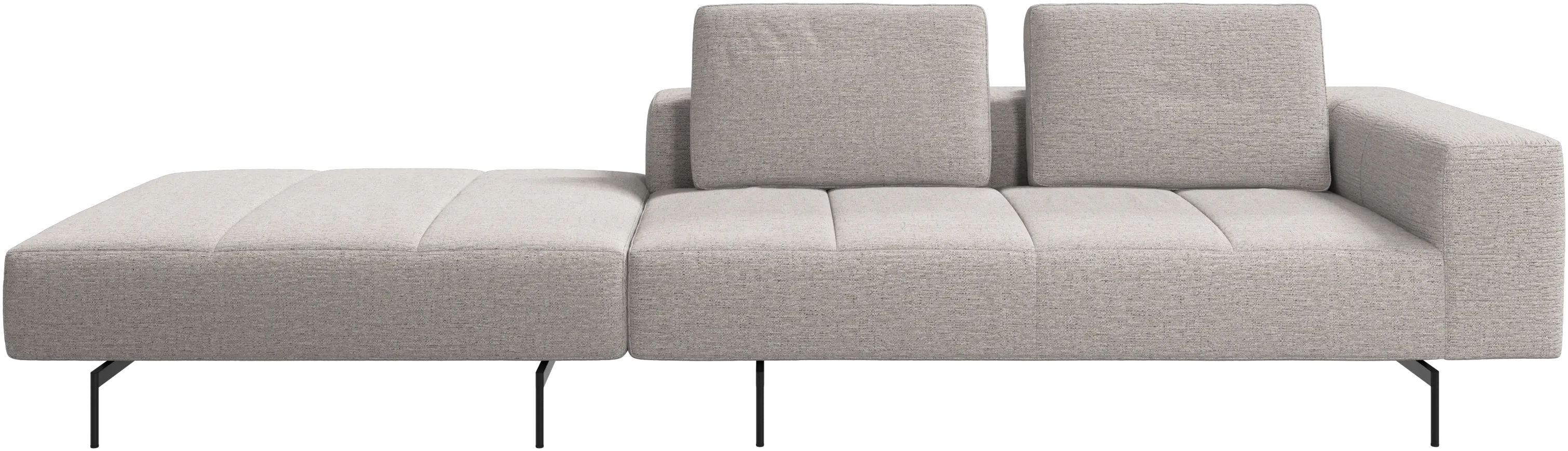 Amsterdam sofa with footstool on left side