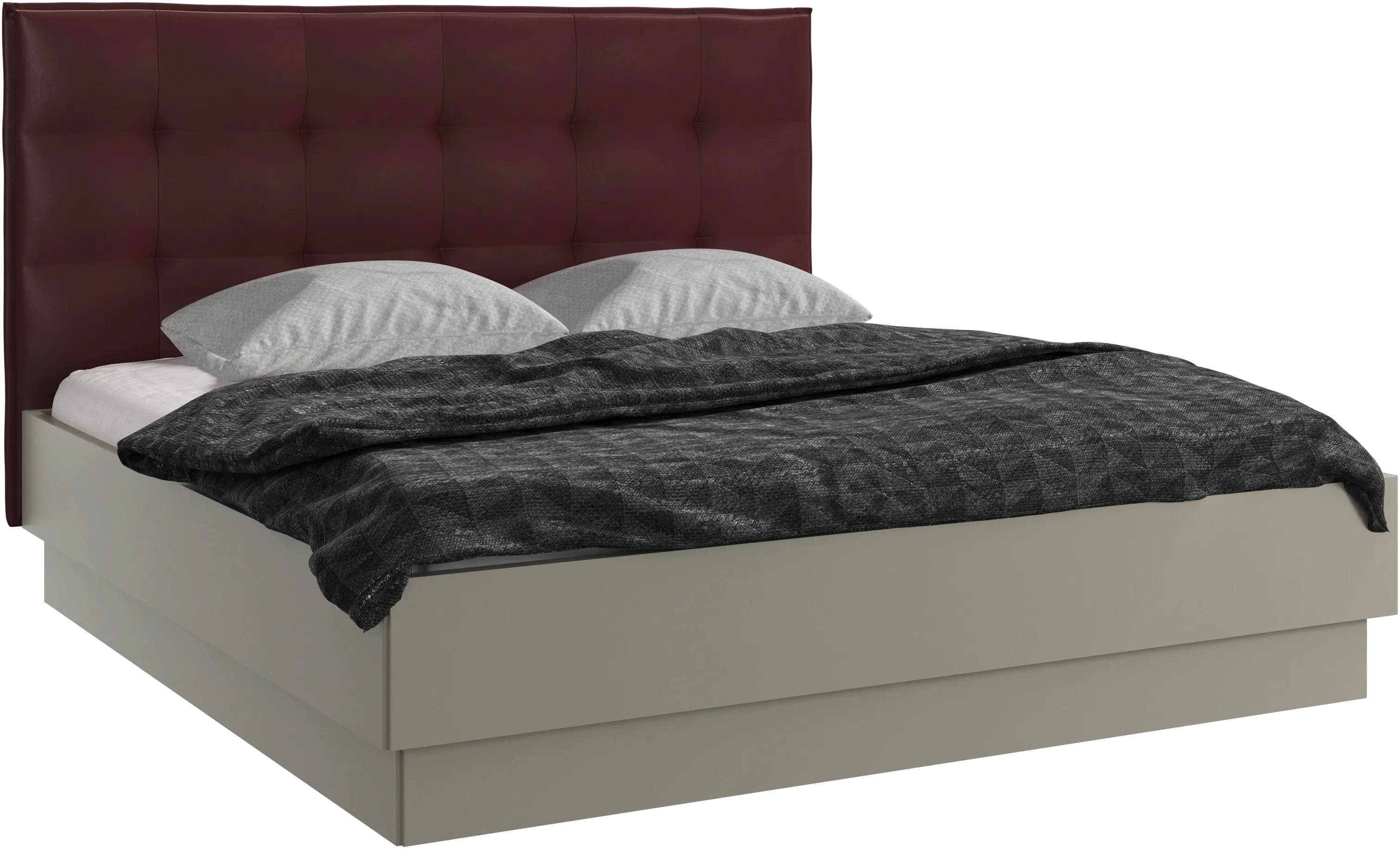 Lugano storage bed with lift-up frame and slats, excl. mattress