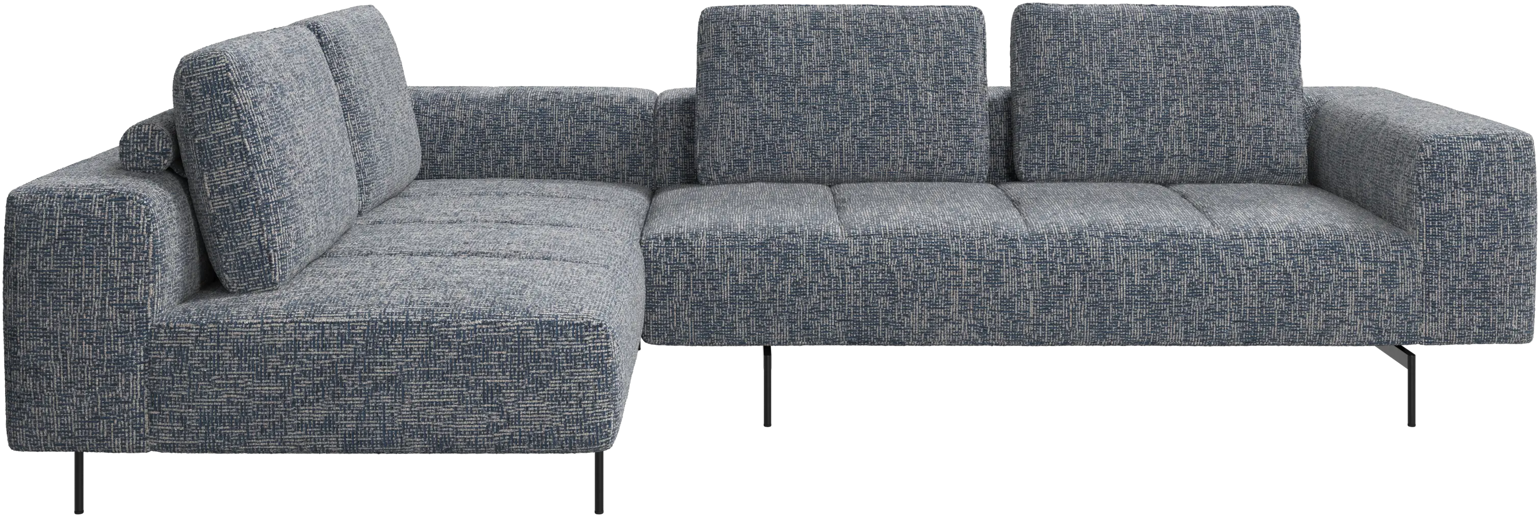 Amsterdam corner sofa with lounging unit