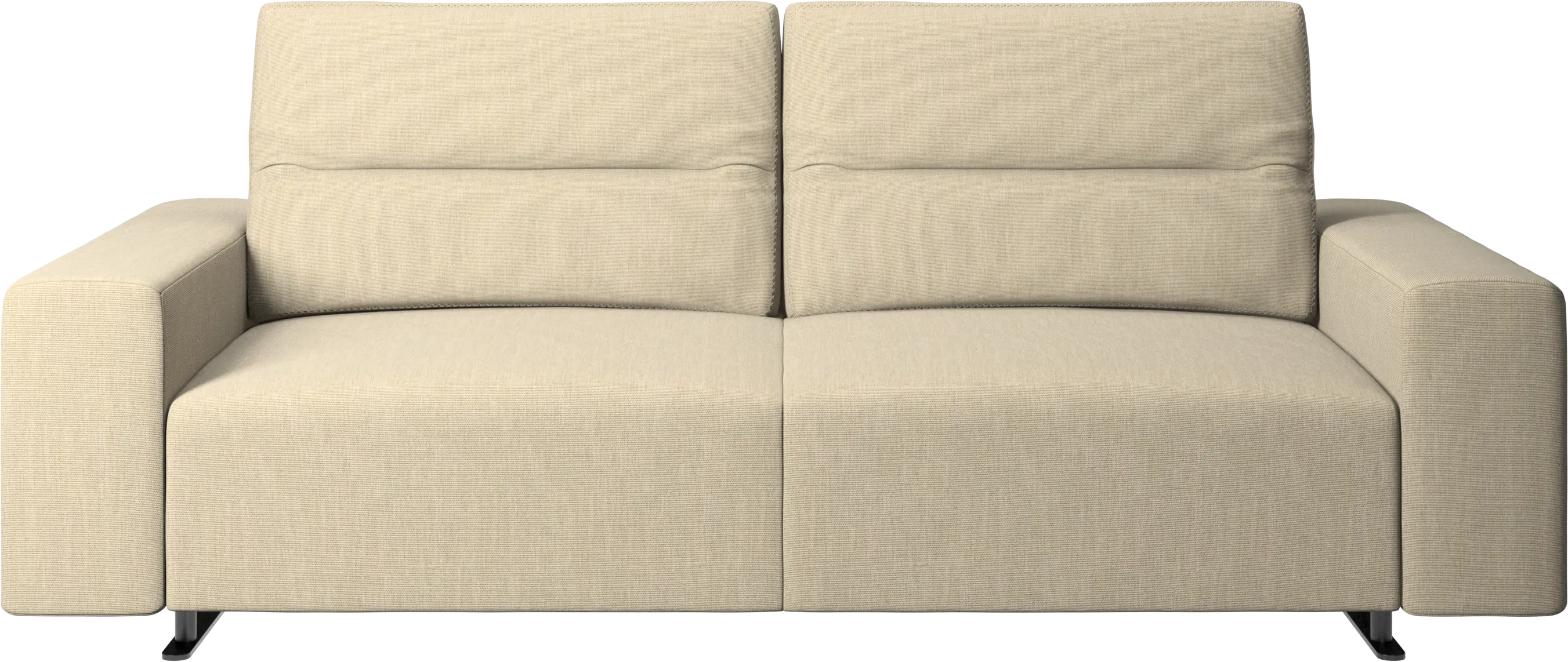Hampton sofa with adjustable back and storage on the right side