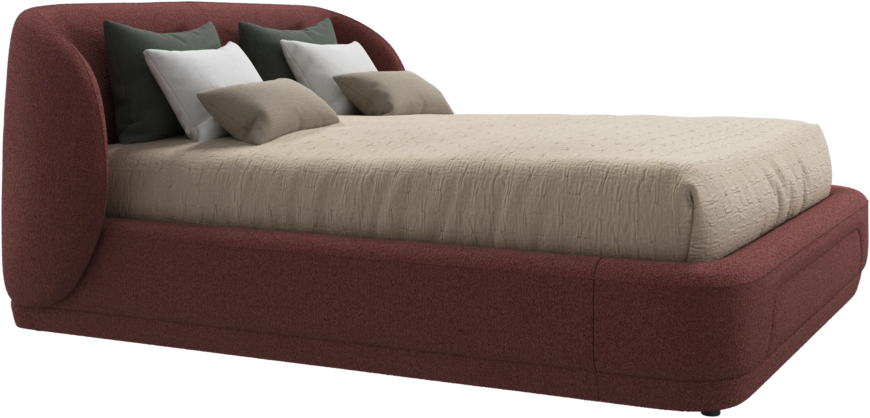 Bolzano bed with slats  - W152,5xL203cm