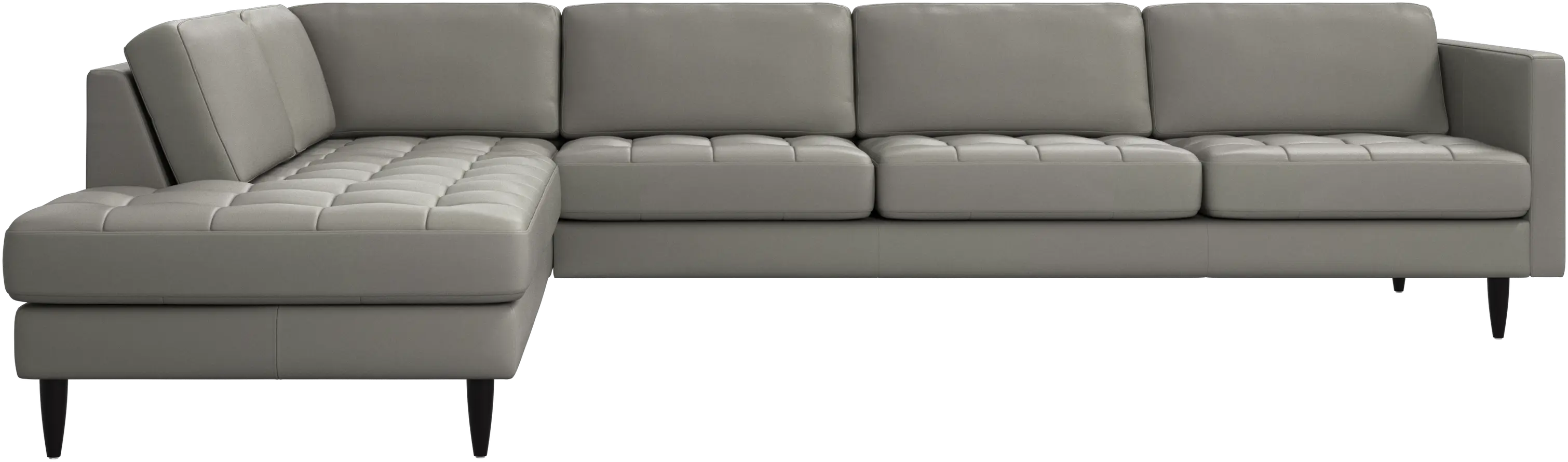 Osaka corner sofa with lounging unit, tufted seat