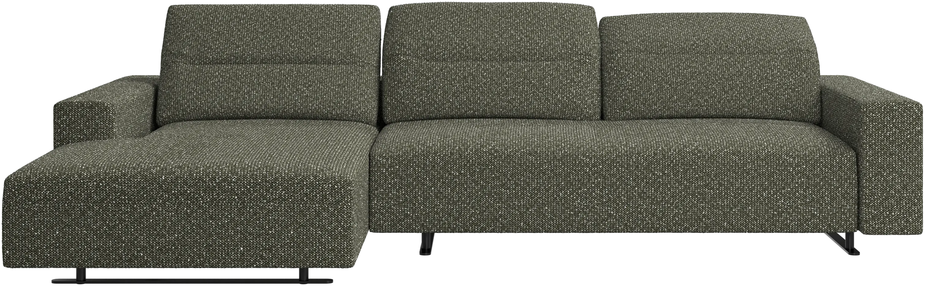 Hampton sofa with adjustable back and resting unit left side