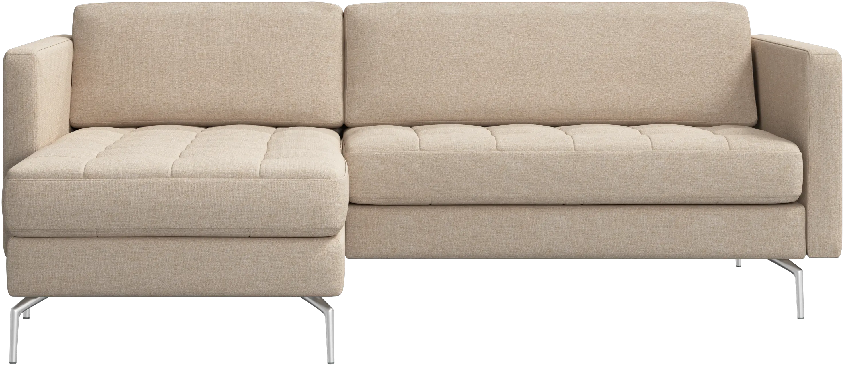 Osaka sofa with resting unit, tufted seat