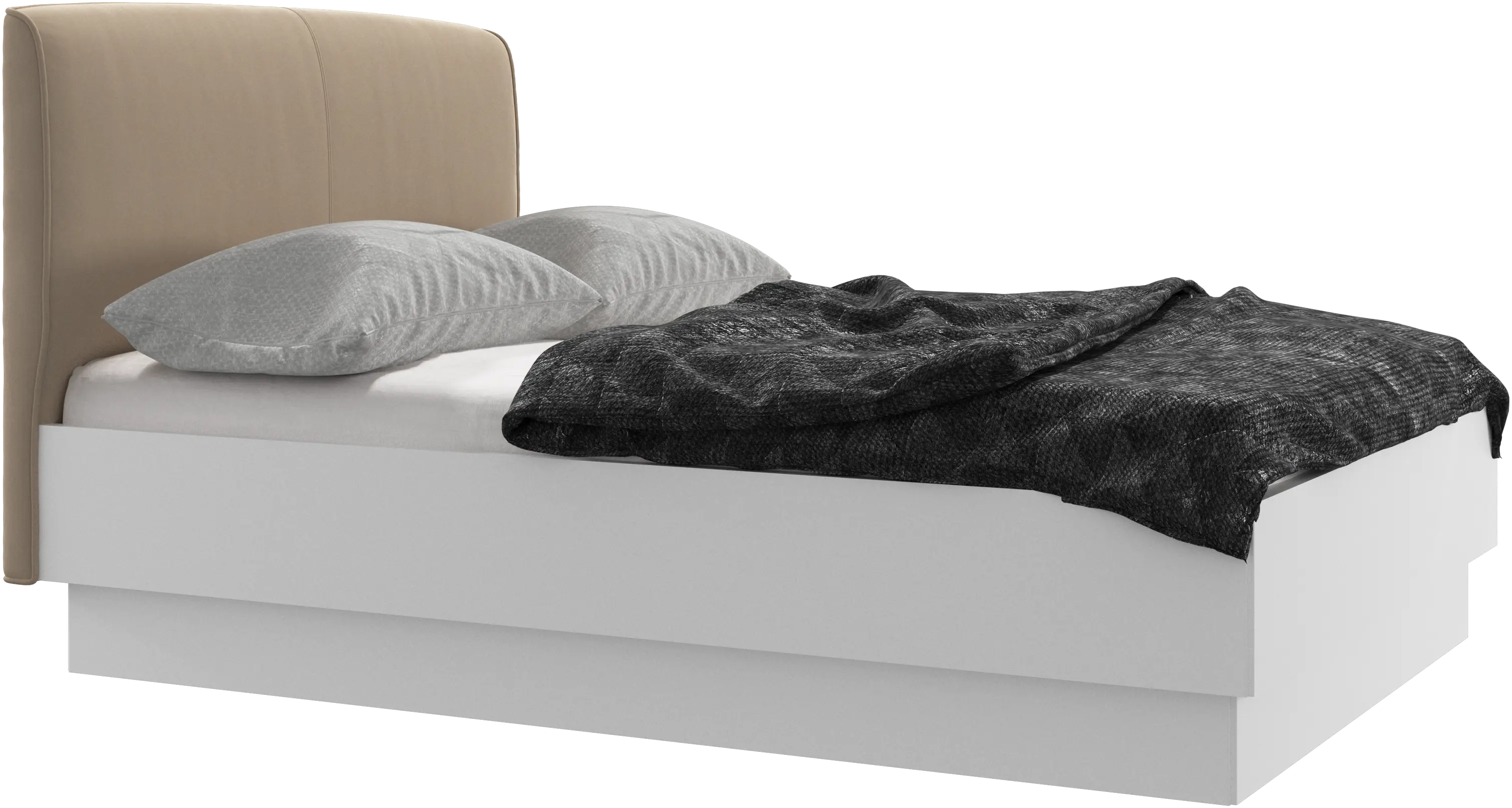 Houston, upholstered bed with storage