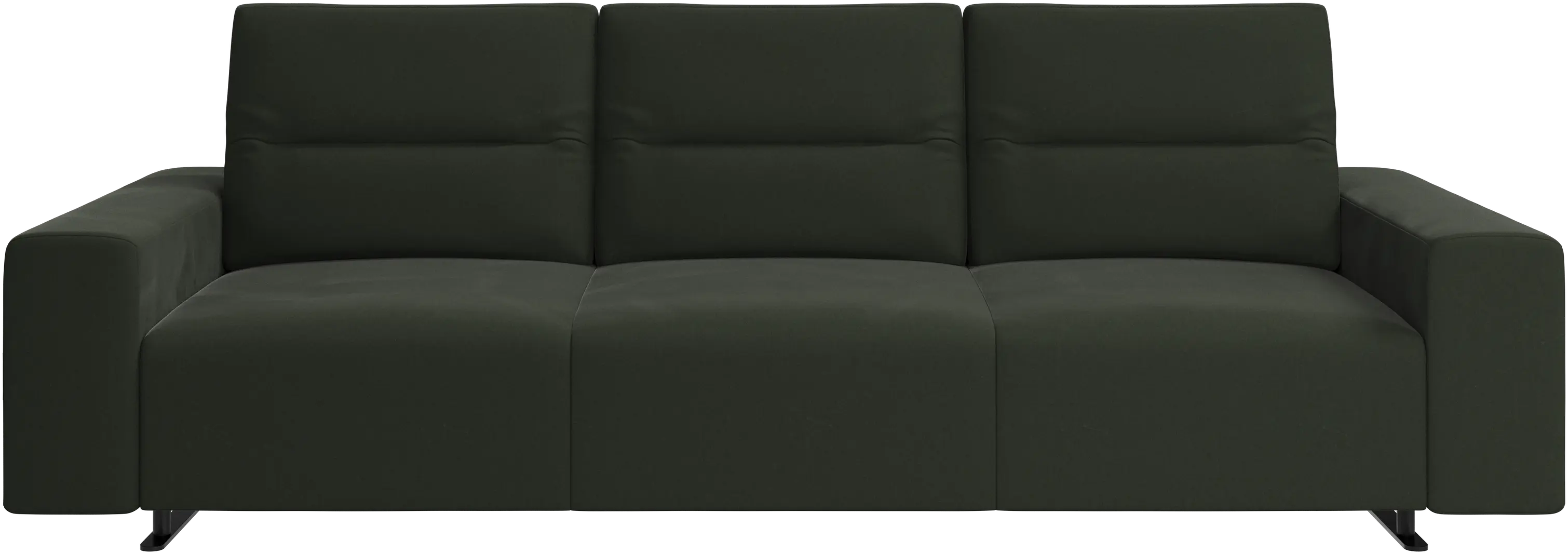 Hampton sofa with adjustable back and storage on the right side