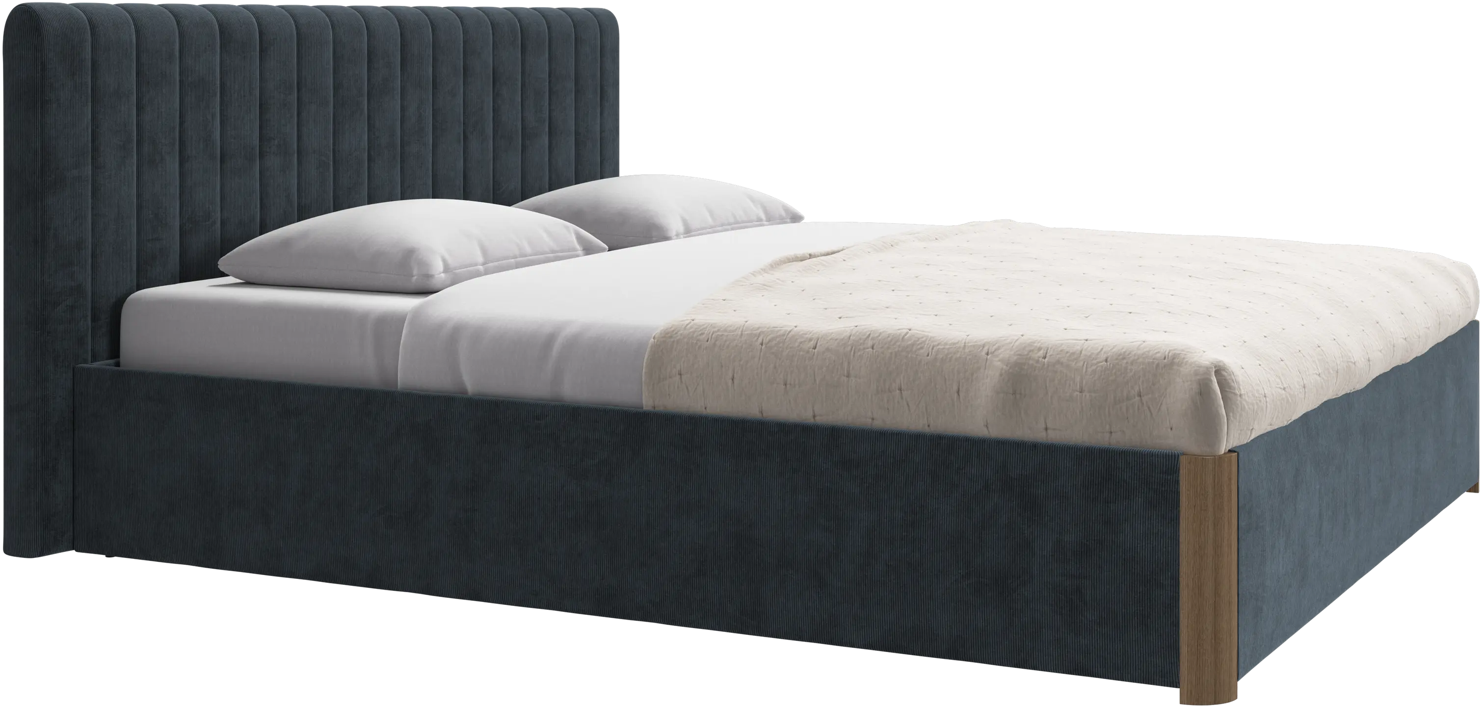 Element bed, bed-mounted headboard, without slats, excl. mattress