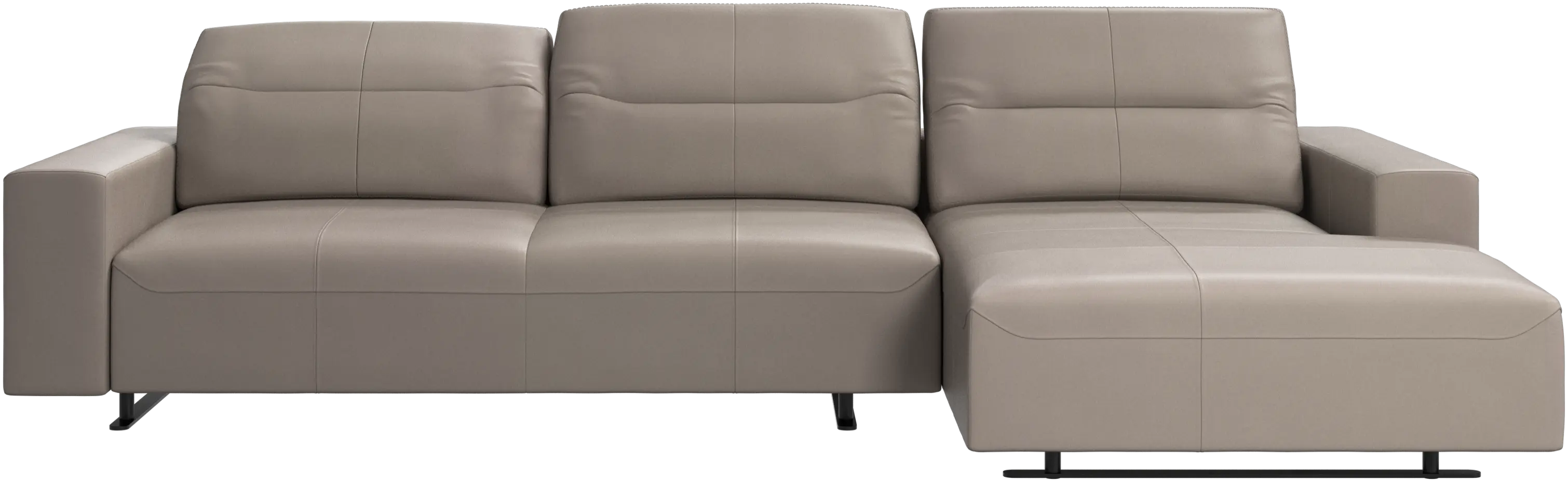 Hampton sofa with adjustable back and resting unit right side