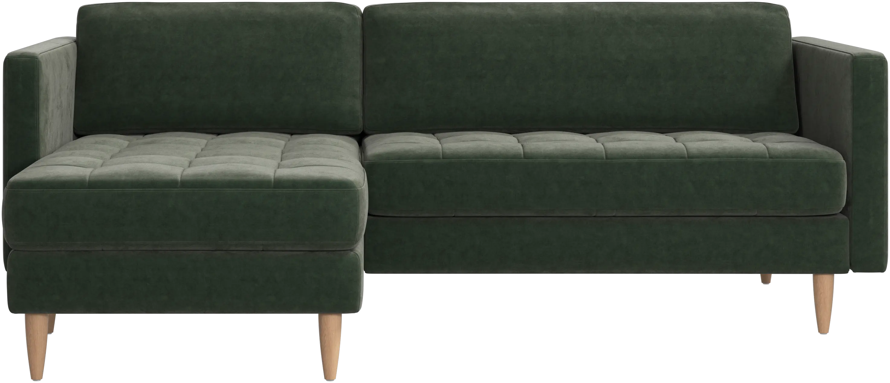 Osaka sofa with resting unit, tufted seat