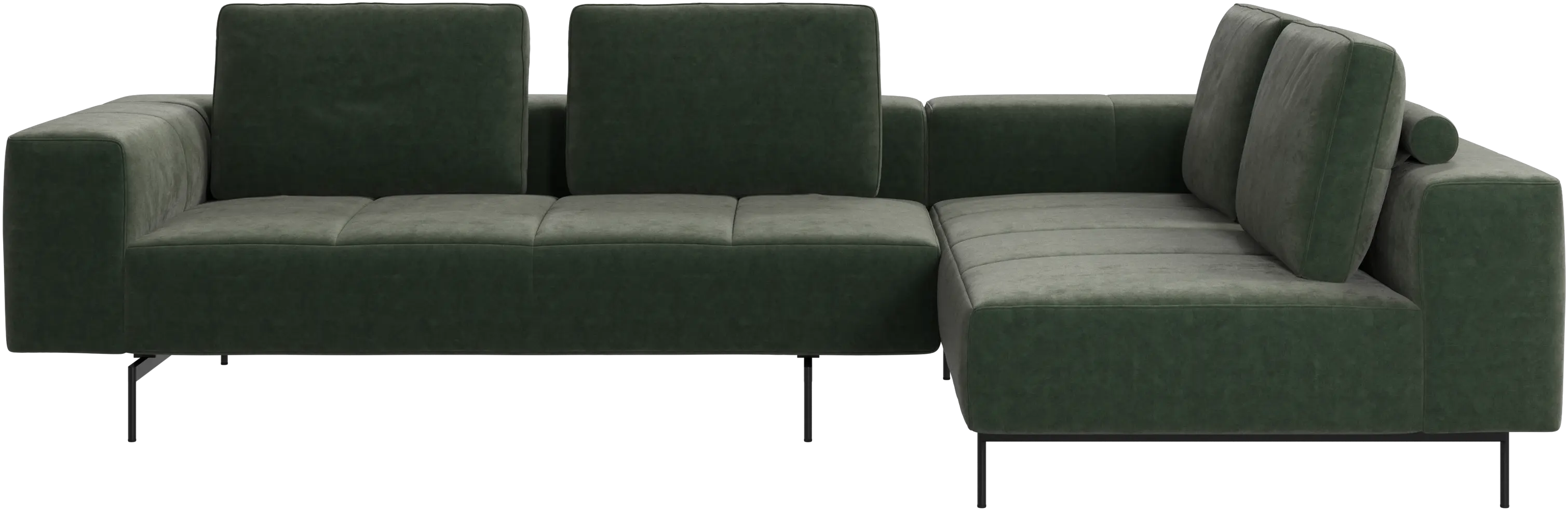 Amsterdam corner sofa with lounging unit