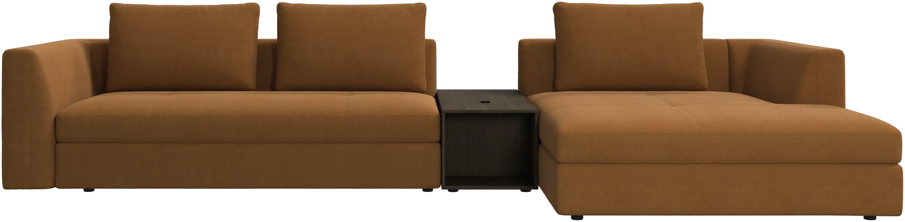 Bergamo chaise longue sofa with storage