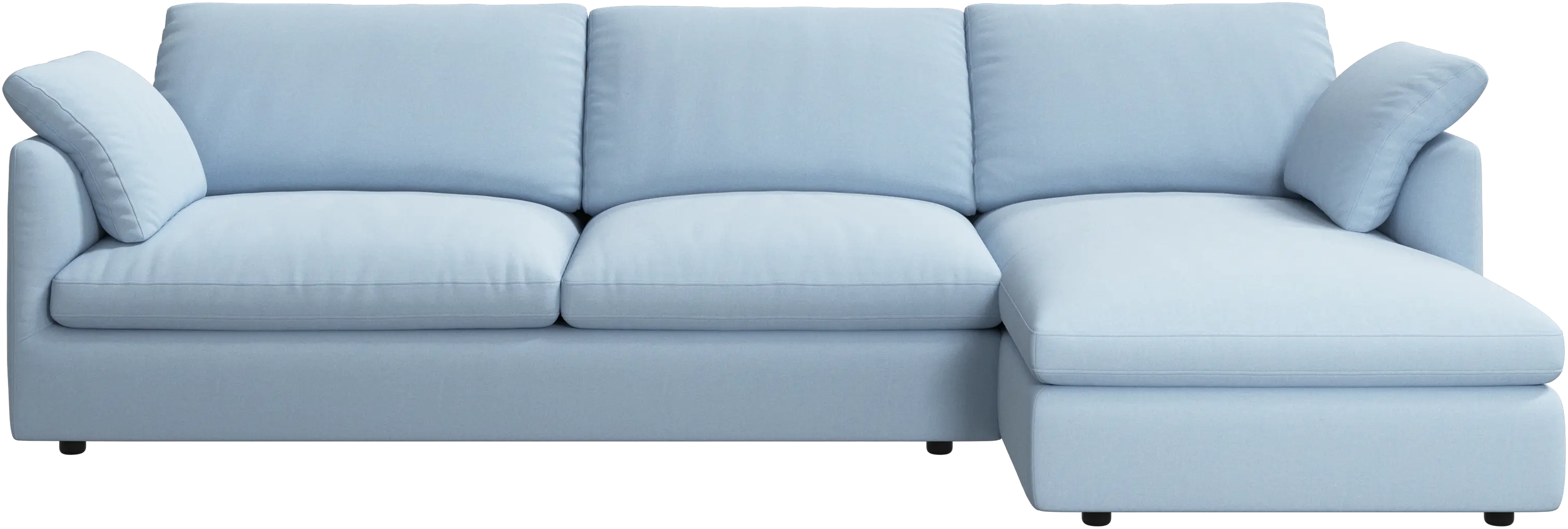 Milano sofa with chaise longue right
