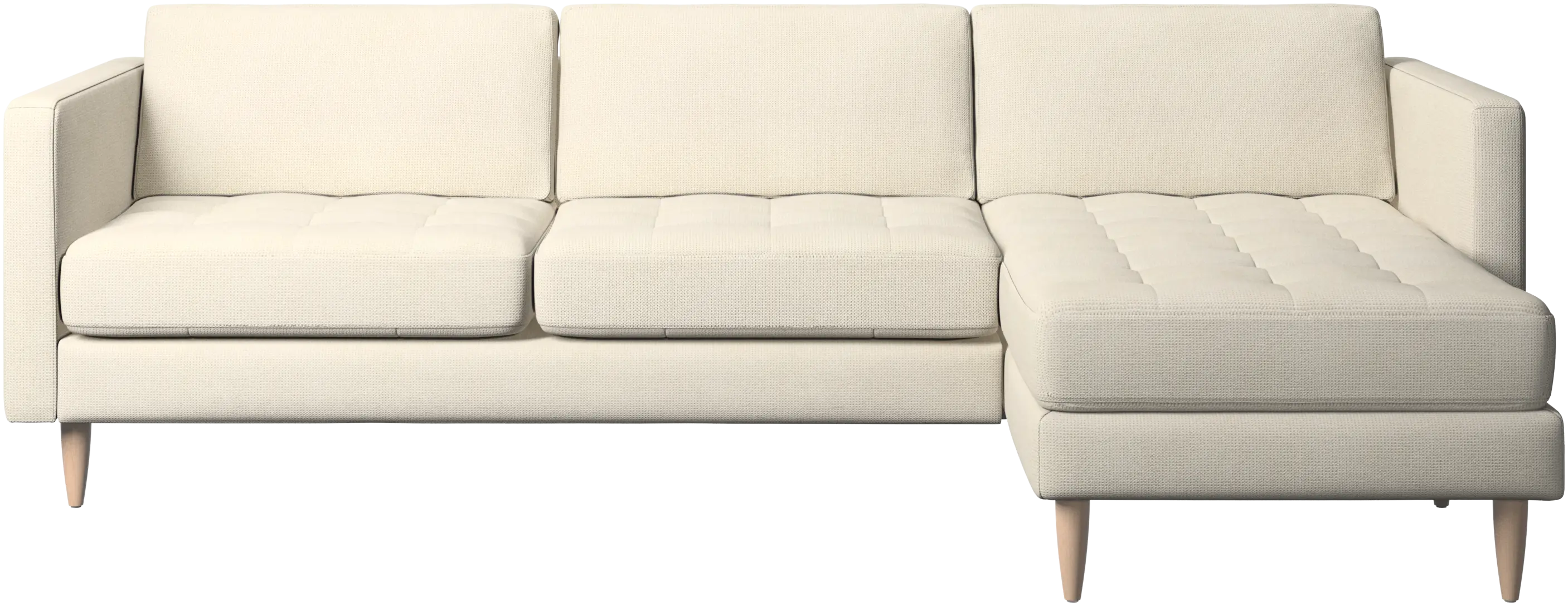 Osaka sofa with resting unit, tufted seat