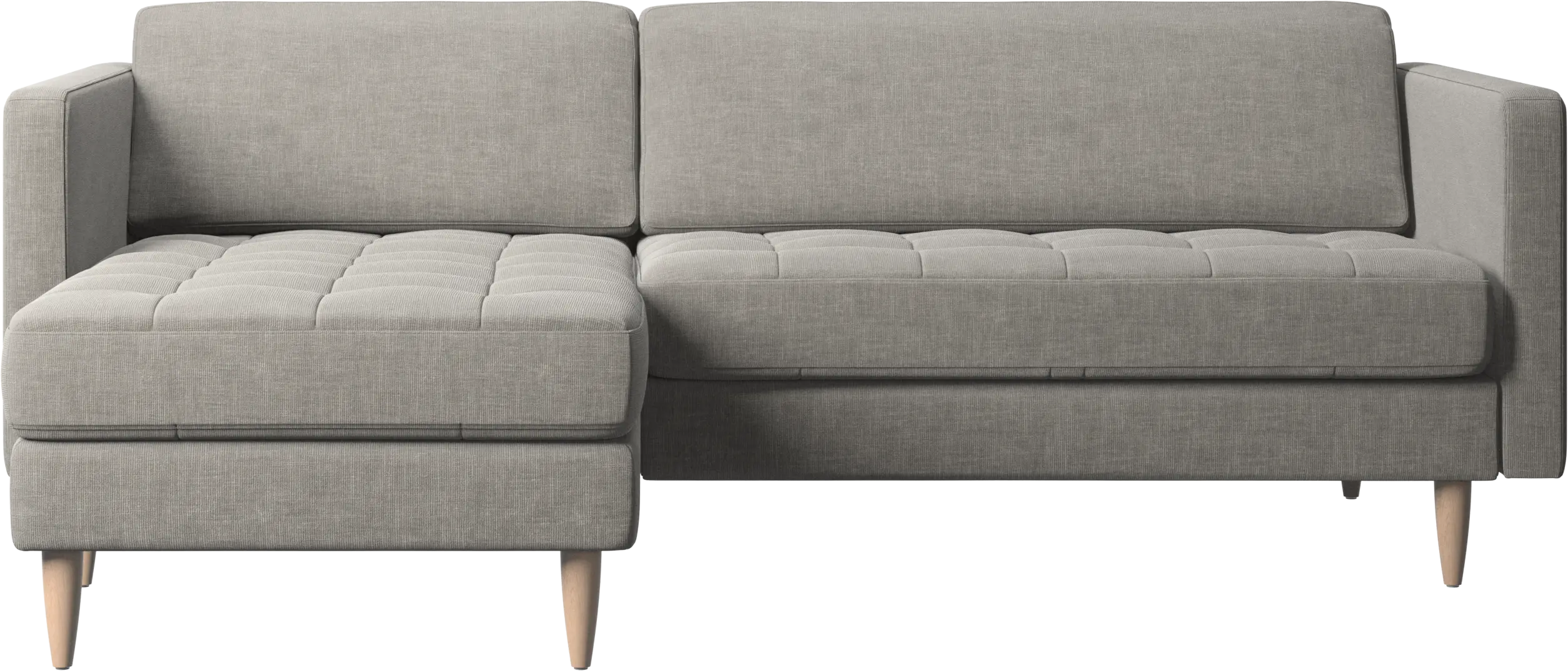 Osaka sofa with resting unit, tufted seat