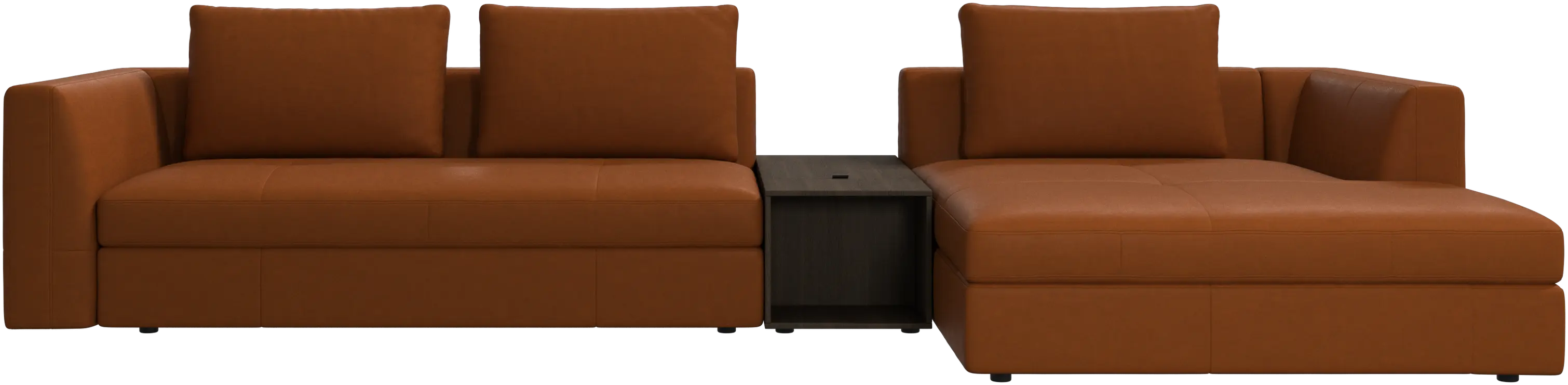 Bergamo chaise longue sofa with storage