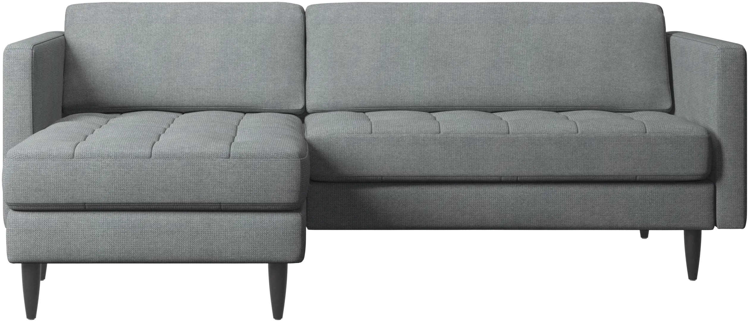 Osaka sofa with resting unit, tufted seat