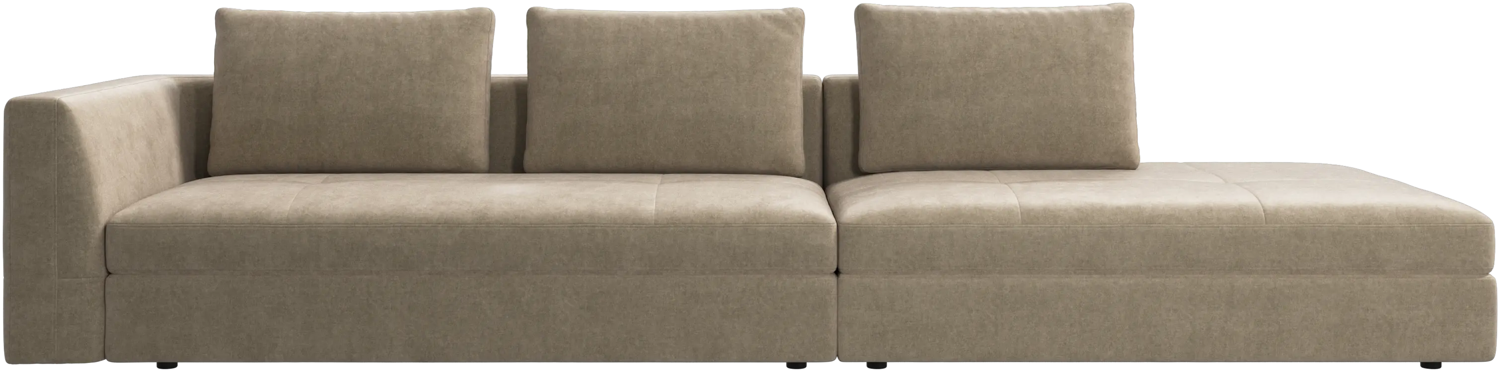 Bergamo sofa with lounging unit