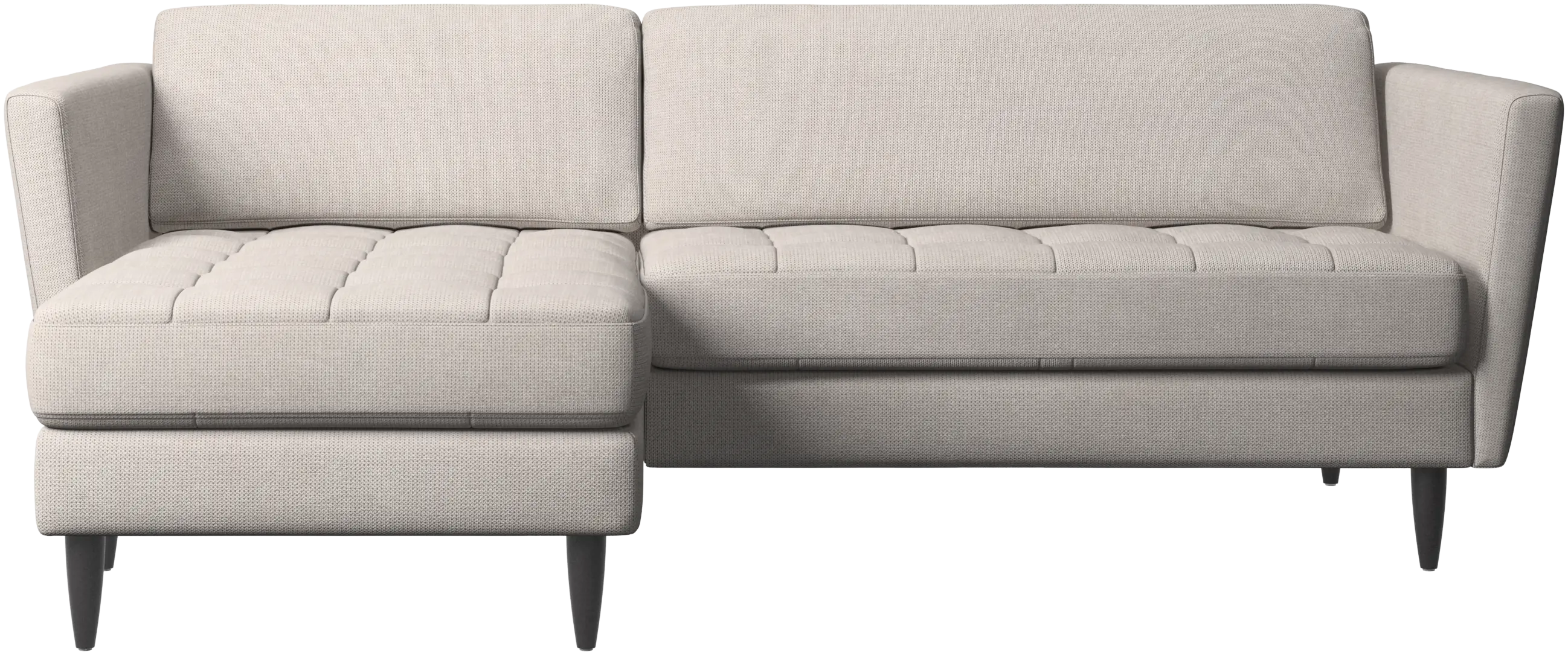 Osaka sofa with resting unit, tufted seat
