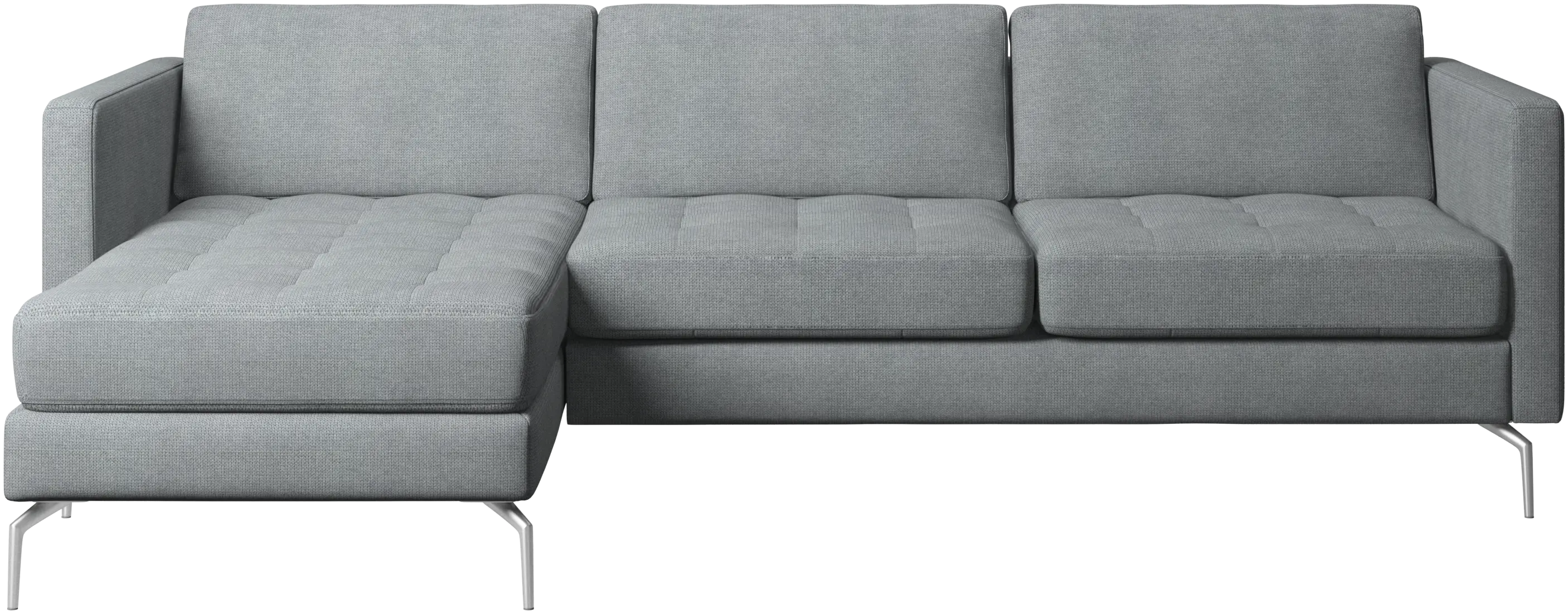 Osaka sofa with resting unit, tufted seat