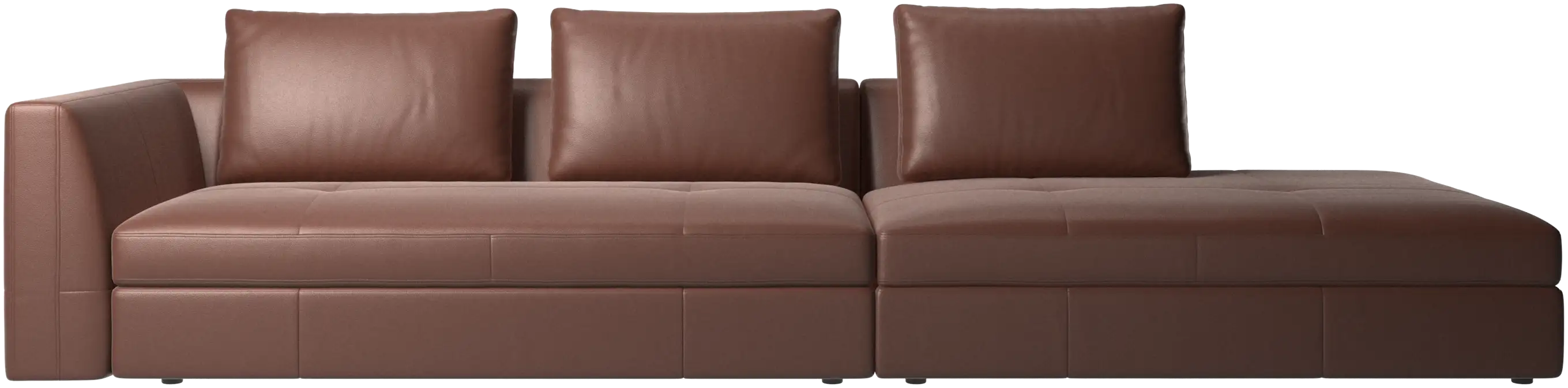 Bergamo sofa with lounging unit
