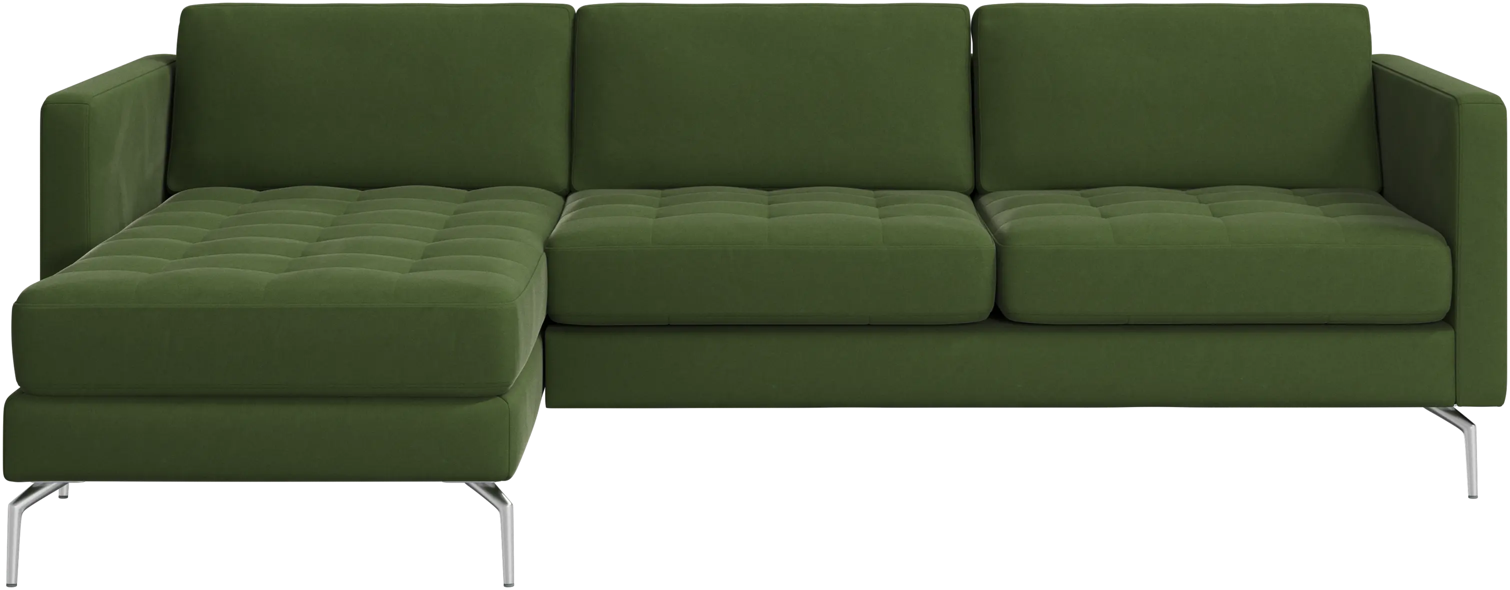 Osaka sofa with resting unit, tufted seat