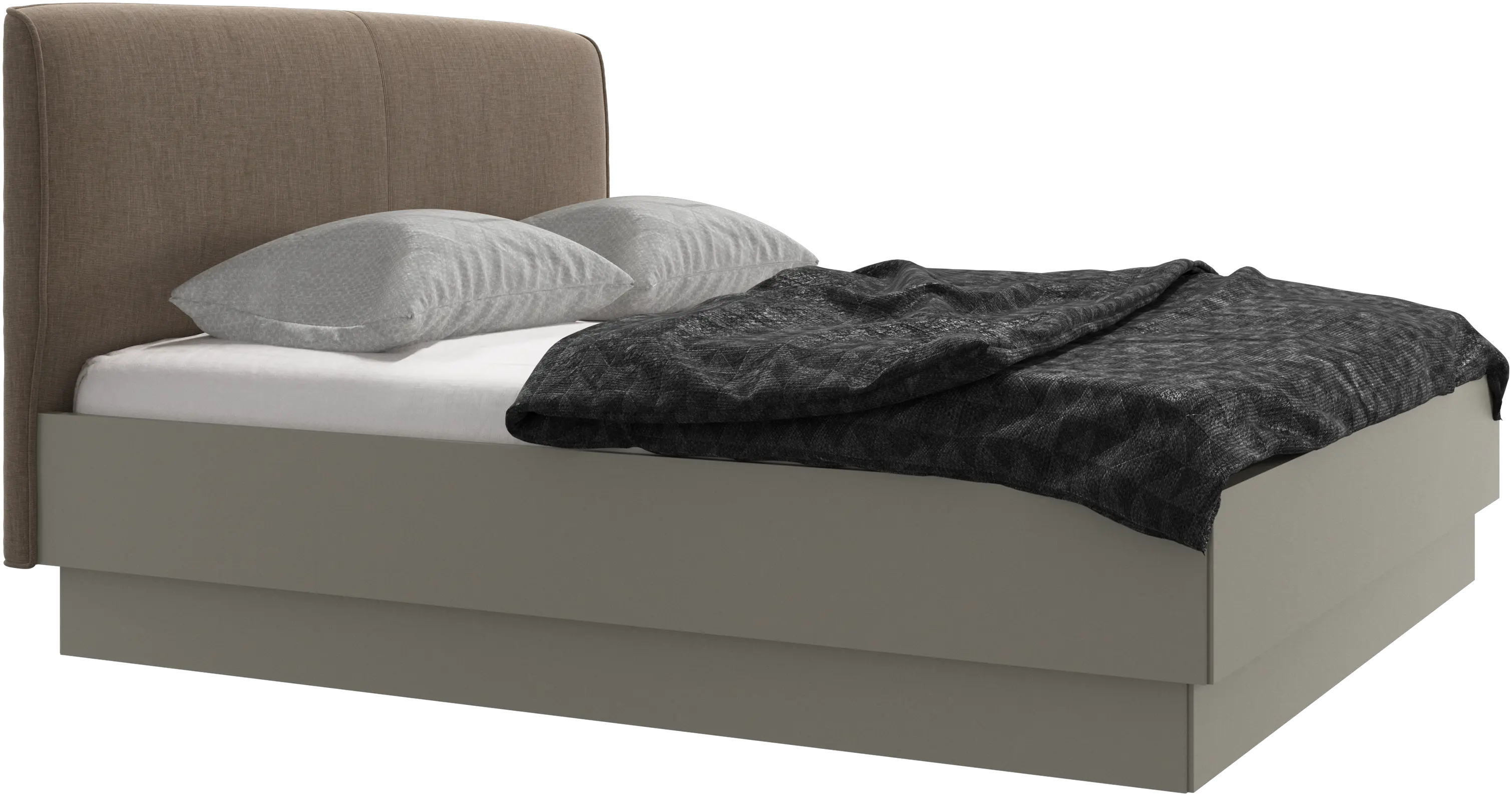 Houston, upholstered bed with storage