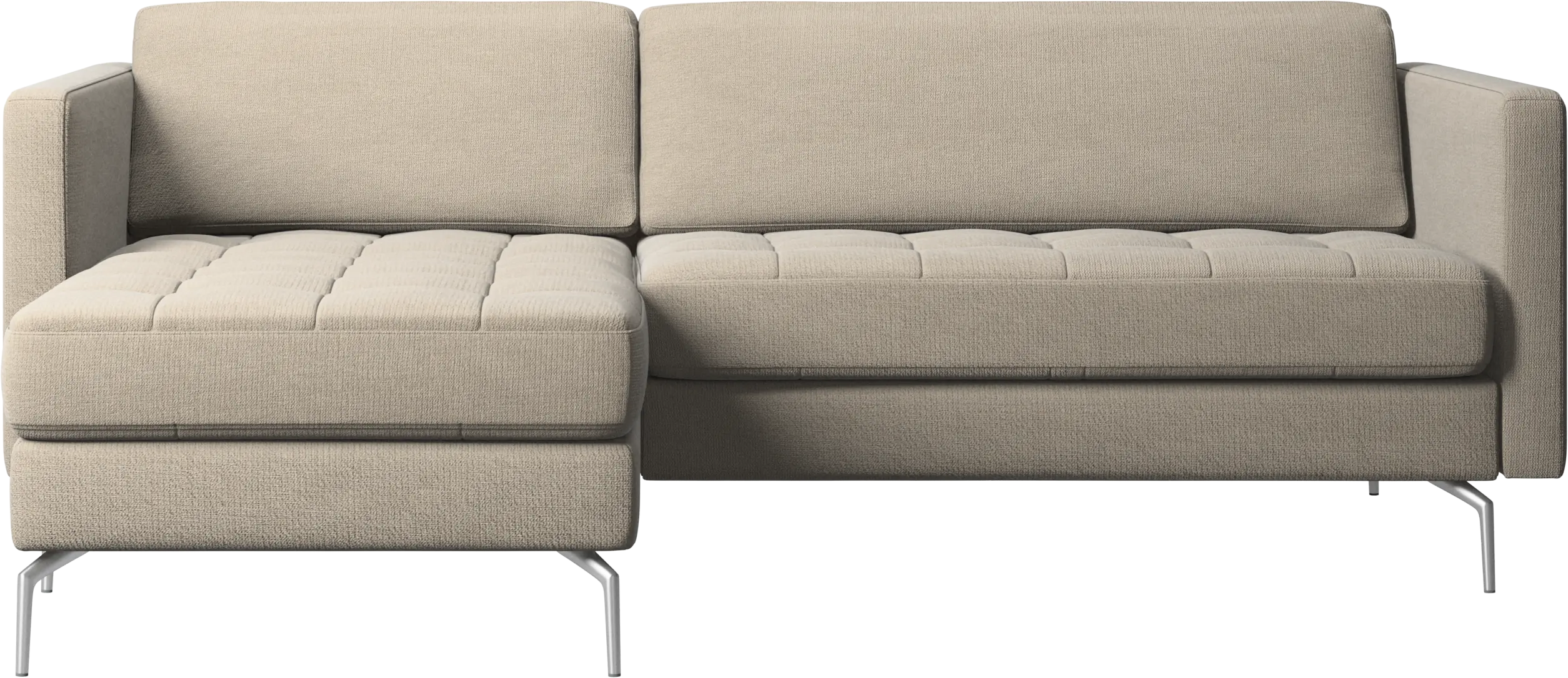 Osaka sofa with resting unit, tufted seat