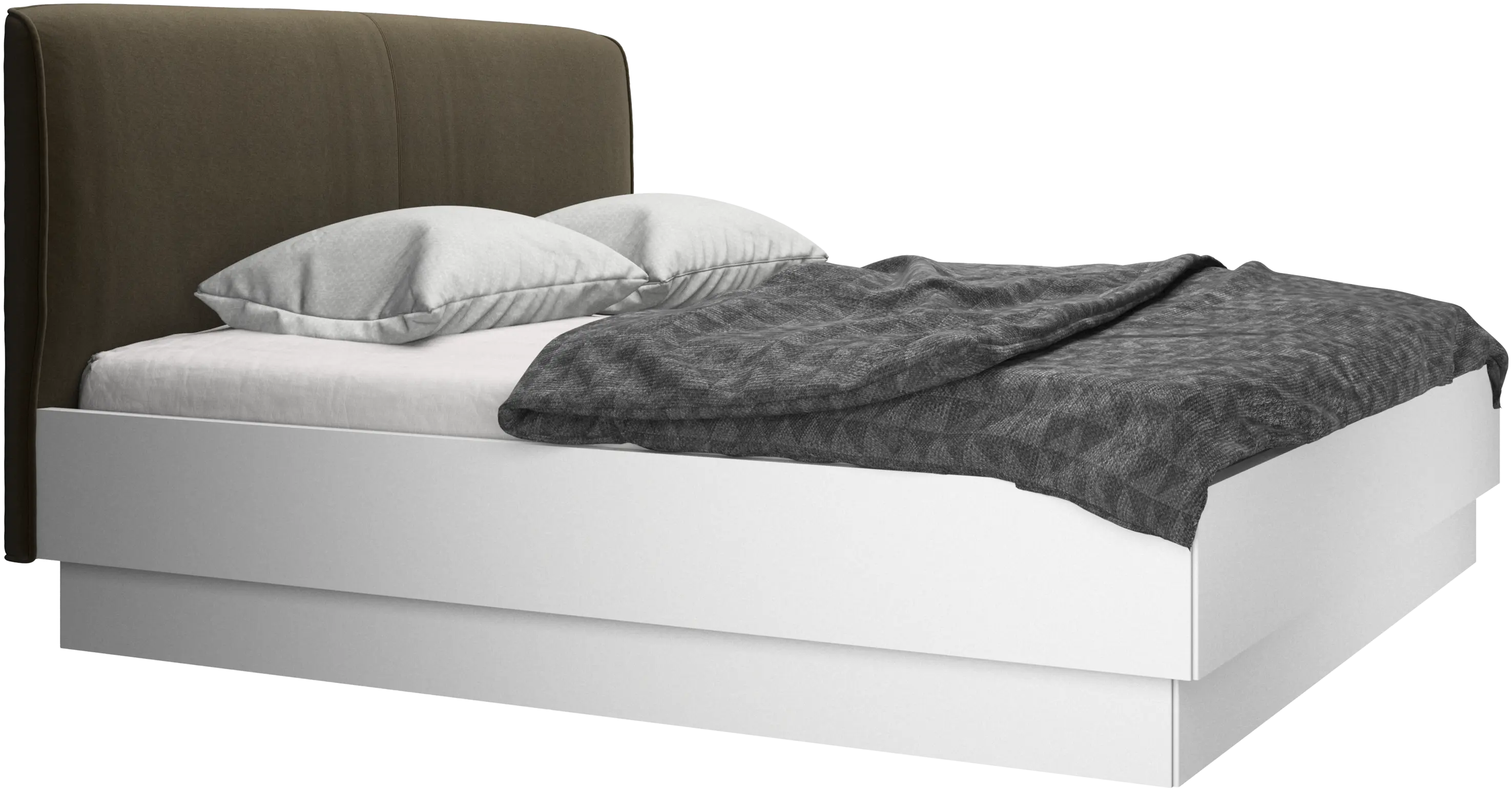 Houston, upholstered bed with storage