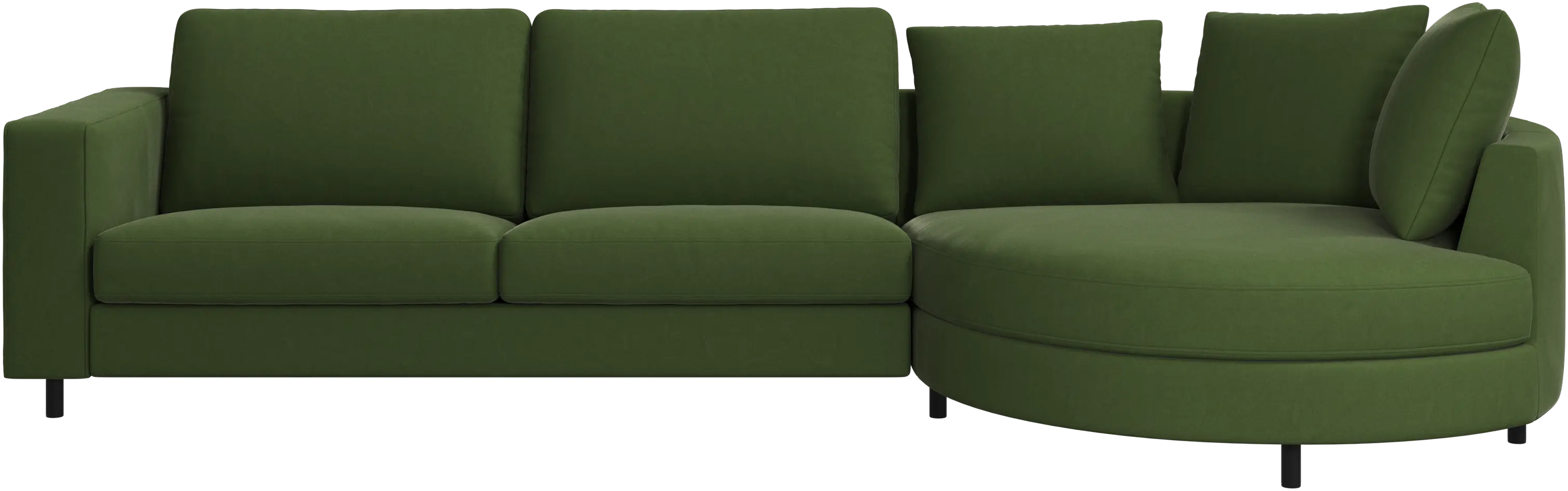Sofá Indivi com chaise longue à direita