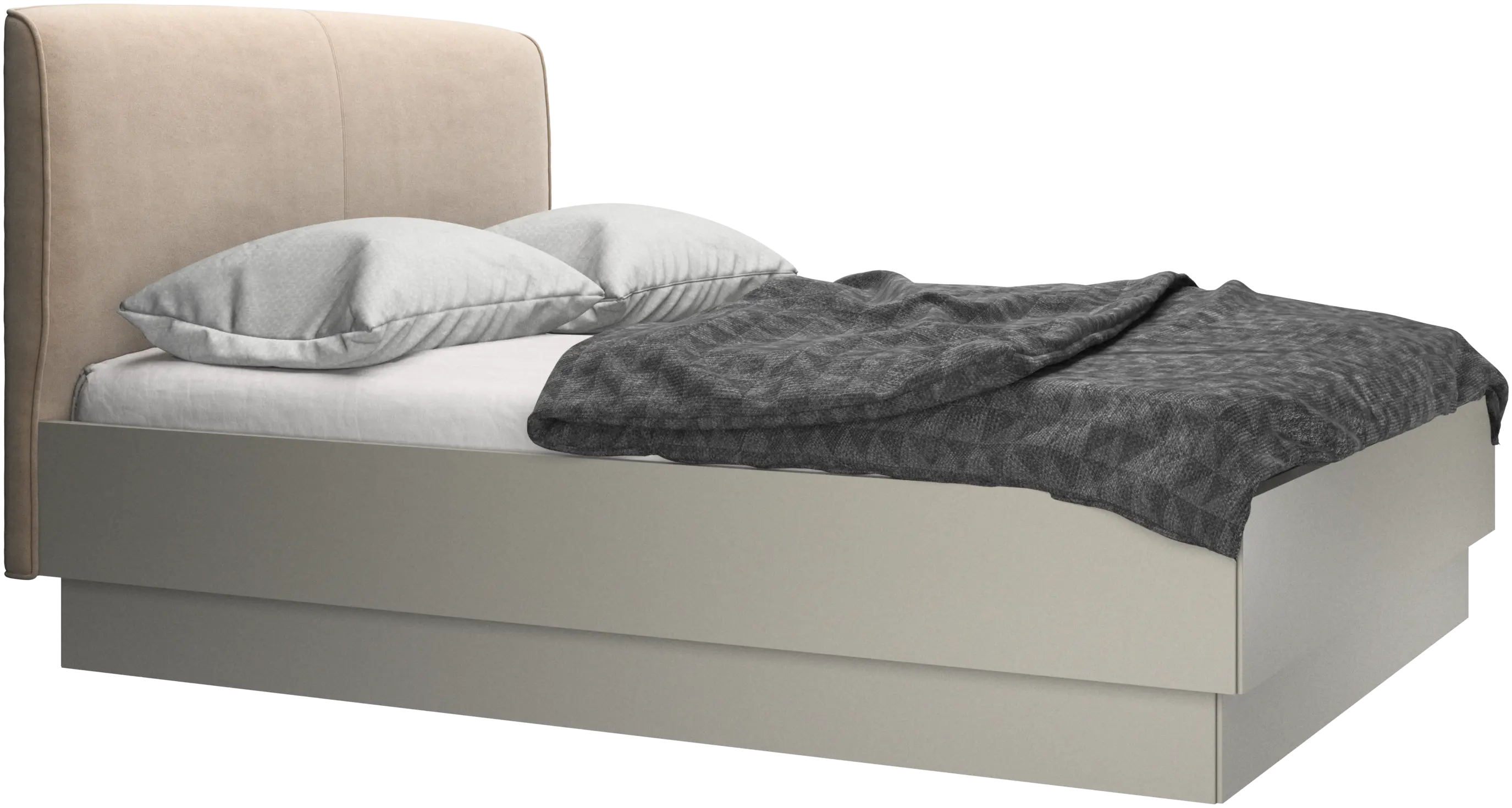 Houston, cama tapizada con almacenamiento