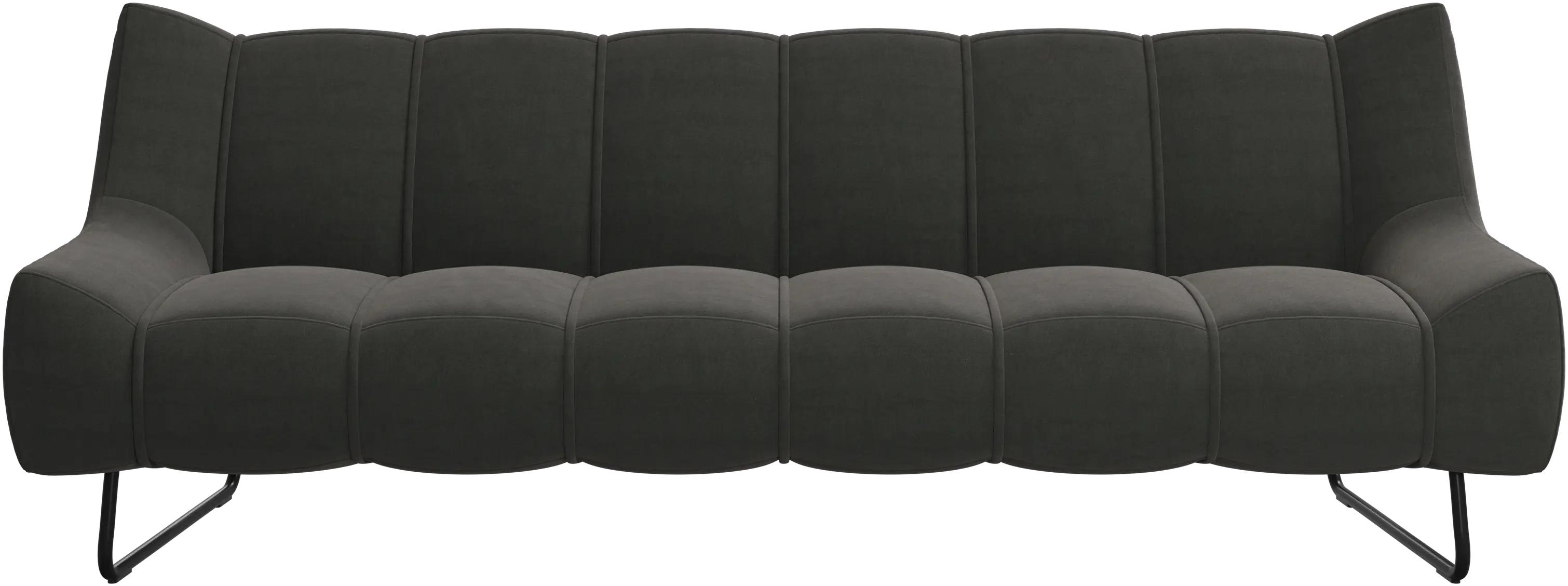 Canapé 3 places Nawabari, pied haut