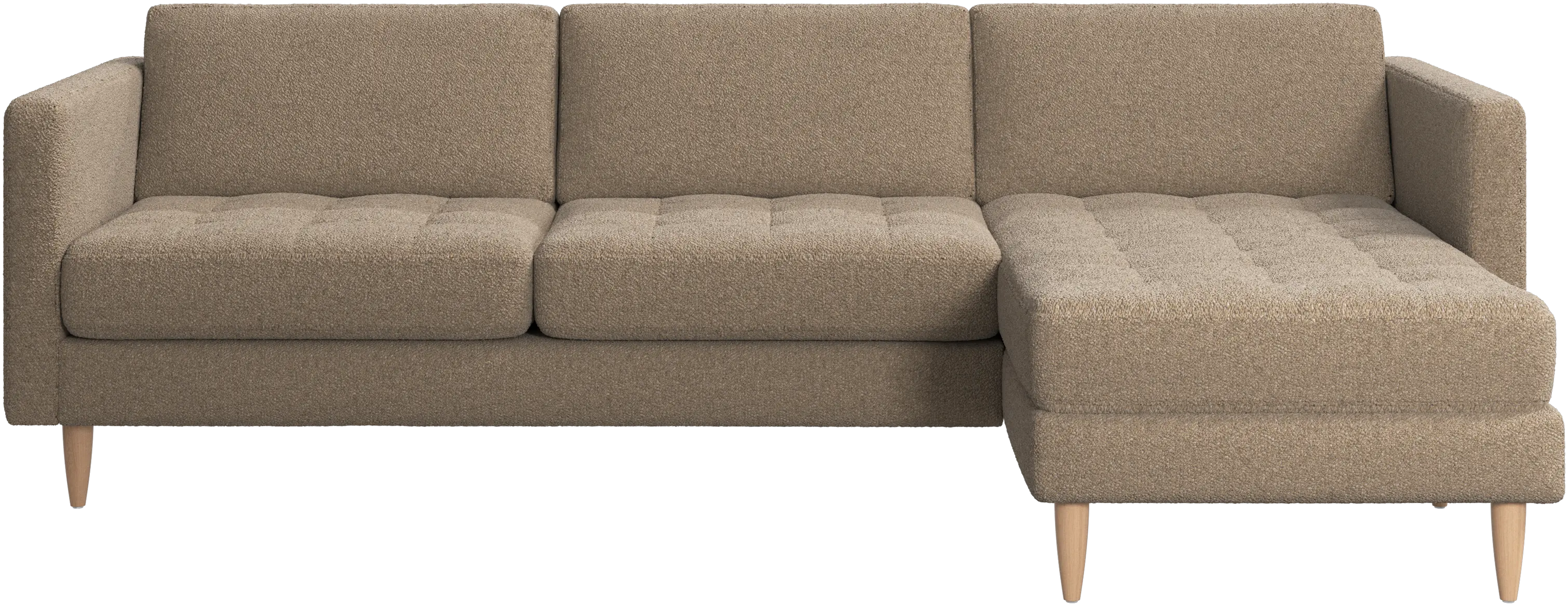 Osaka sofa with resting unit, tufted seat