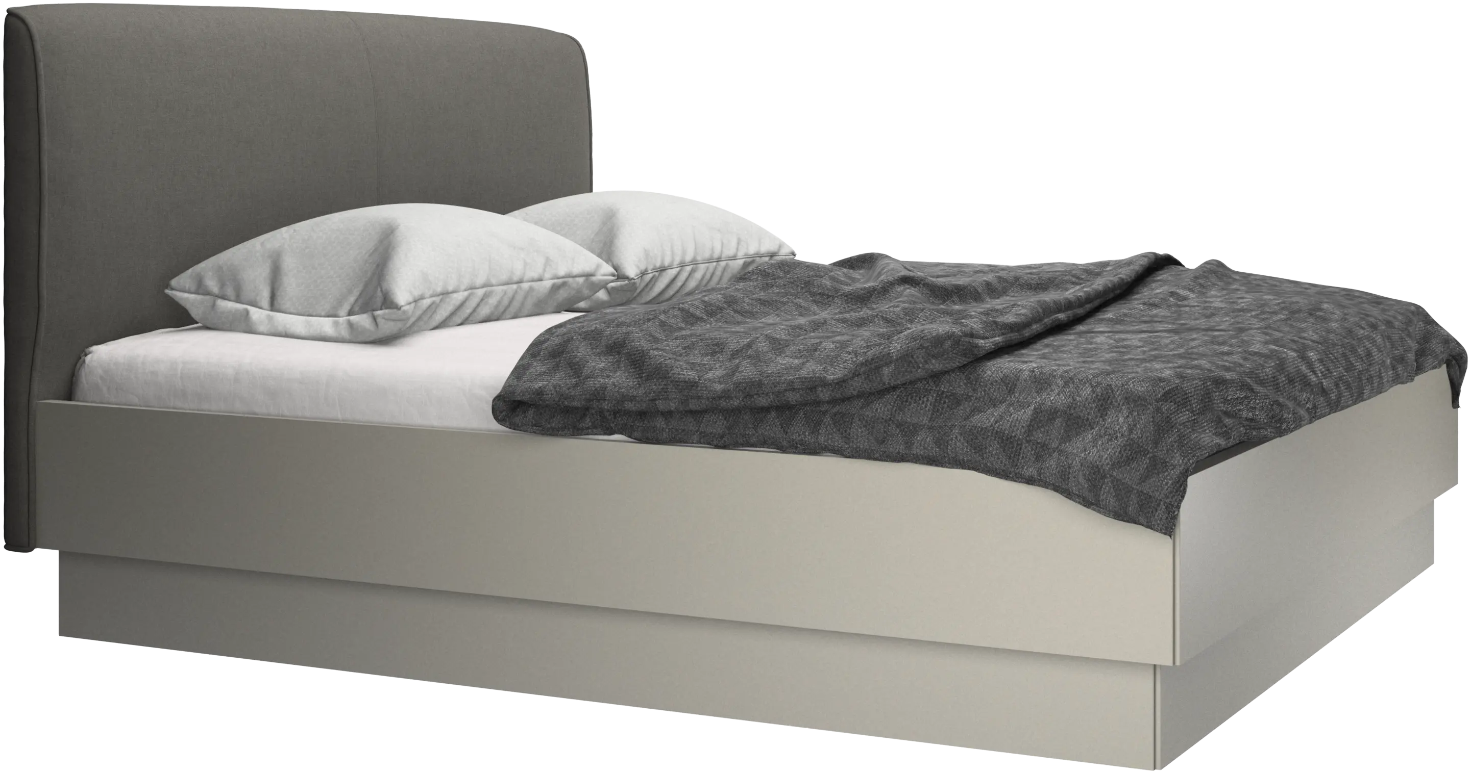 Houston, upholstered bed with storage