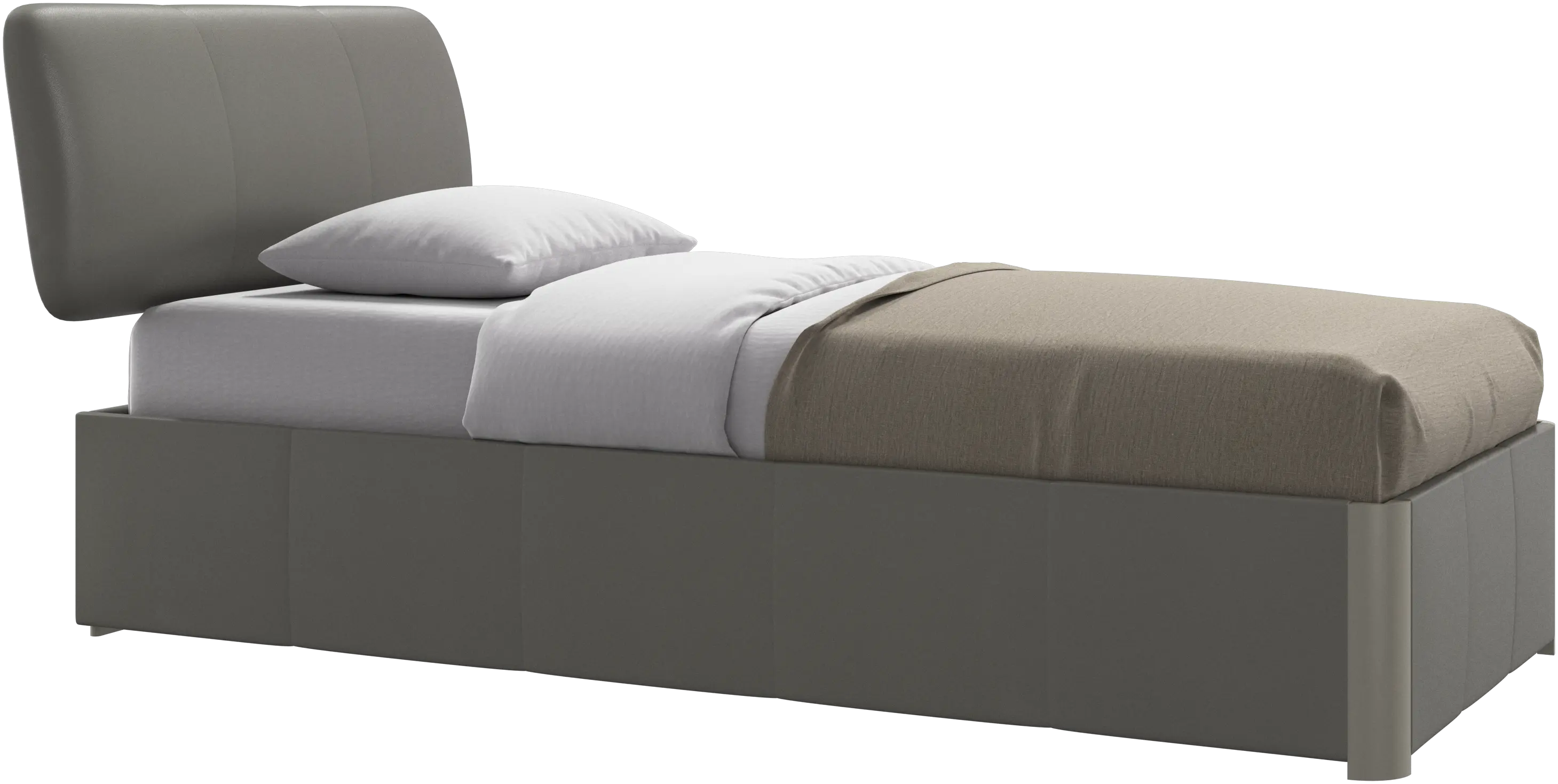 Element bed, bed-mounted headboard, with slats, excl. mattress