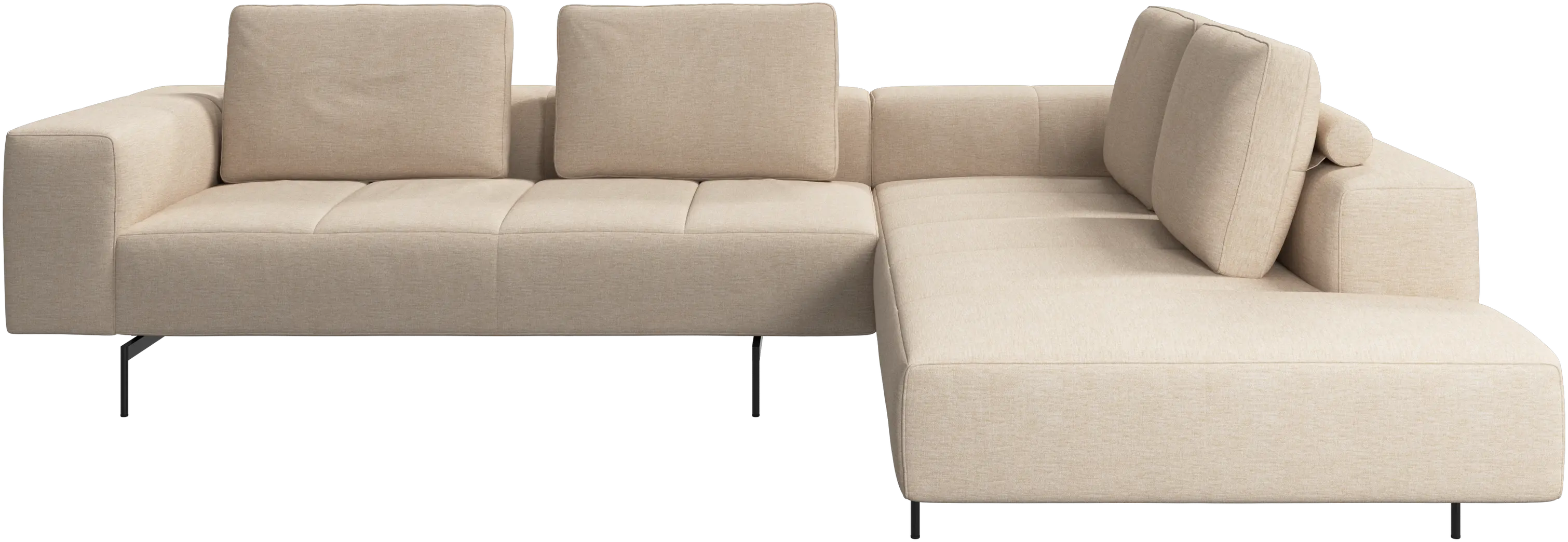 Amsterdam corner sofa with lounging unit