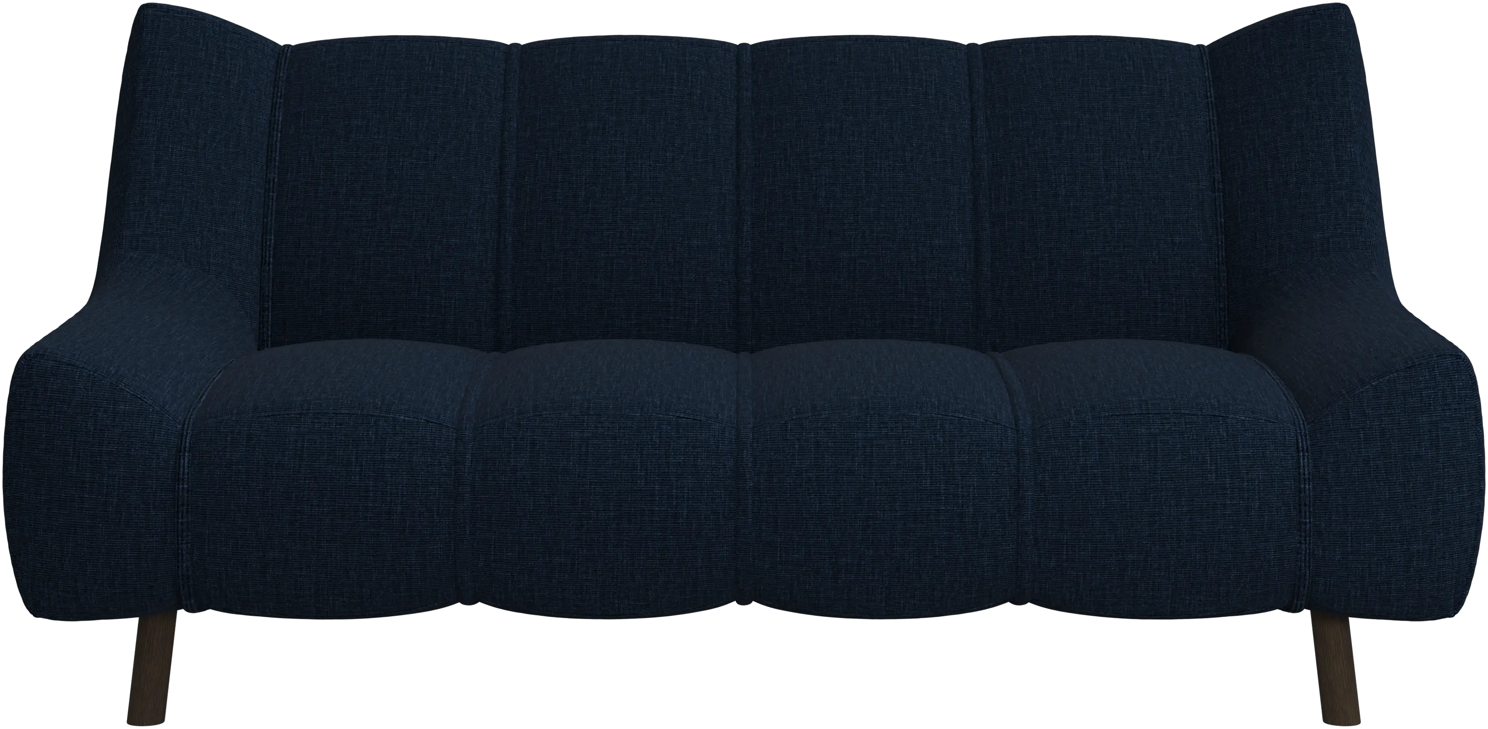 Canapé 2 places Nawabari, jambe en bois