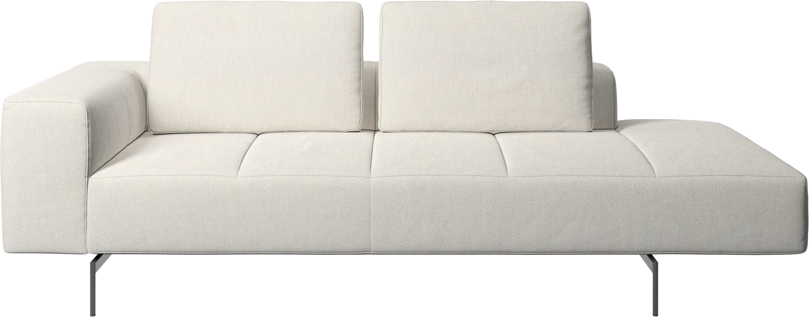 Módulo de descanso para sofá Amsterdam, reposabrazos izquierdo, lado derecho abierto