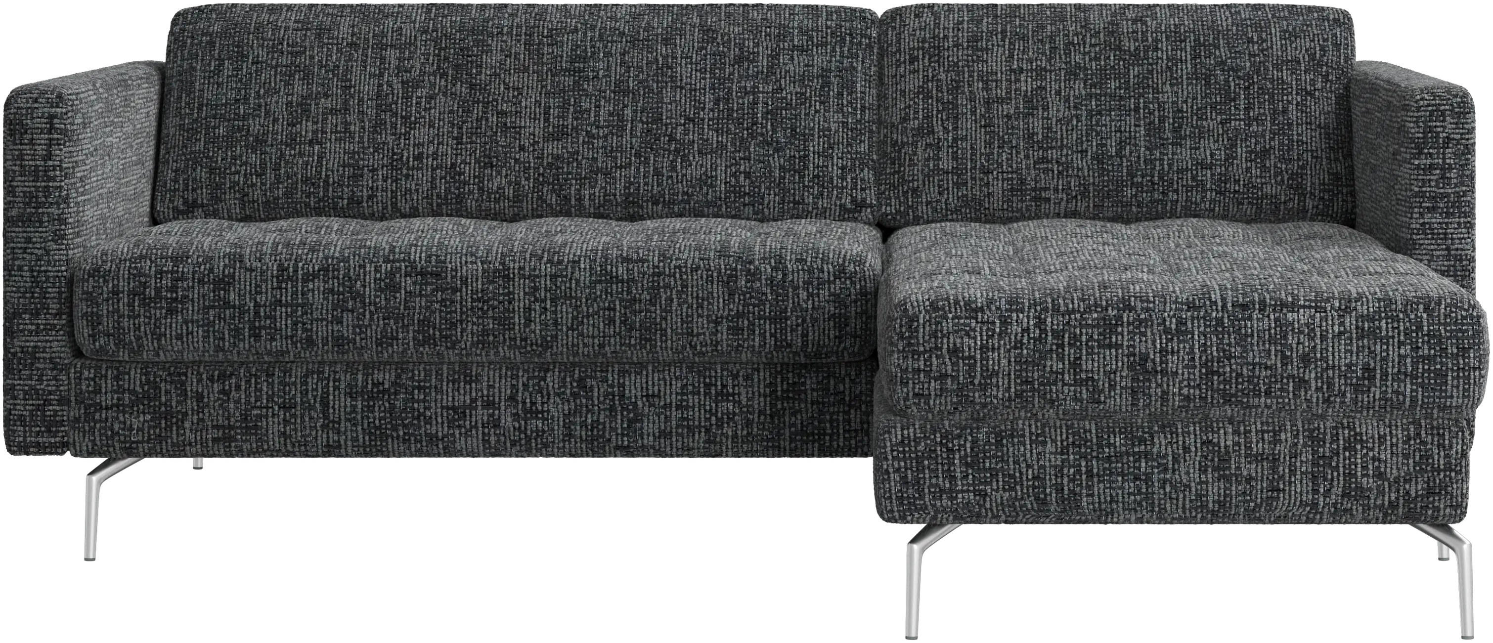 Osaka sofa with resting unit, tufted seat